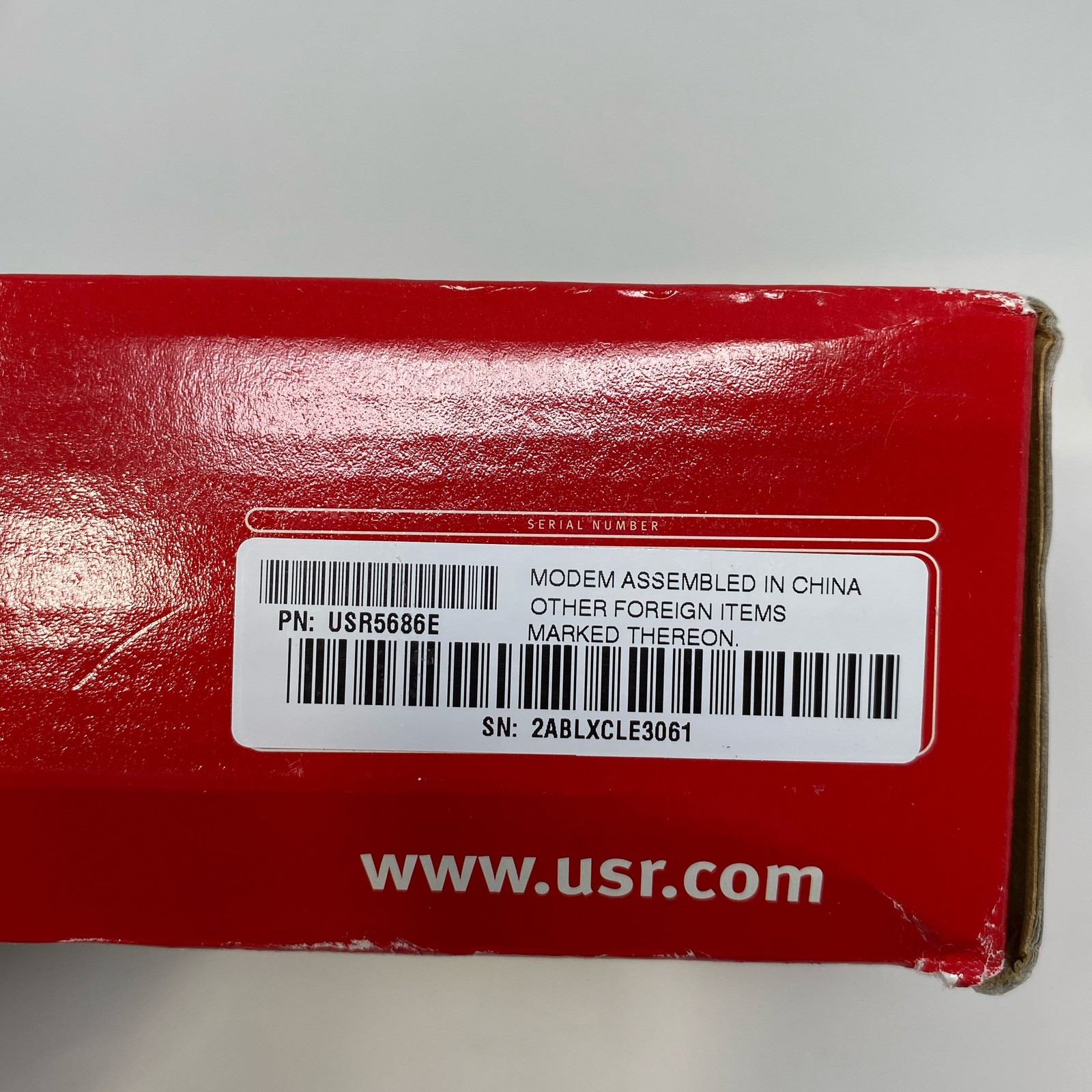 U.S. Robotics 56K V.92 External Faxmodem USR5686E – Black