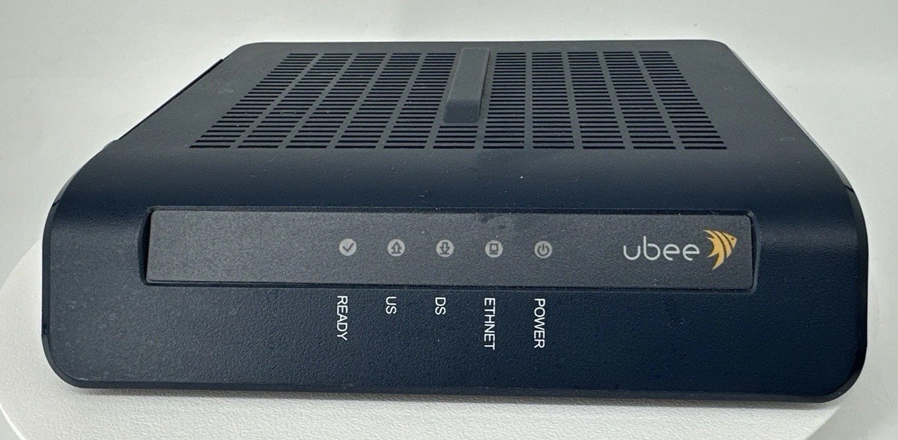 Ubee DDM352.1 DOCSIS 3.0 Cable Modem Fast Ethernet &Coaxial Used Tested Working