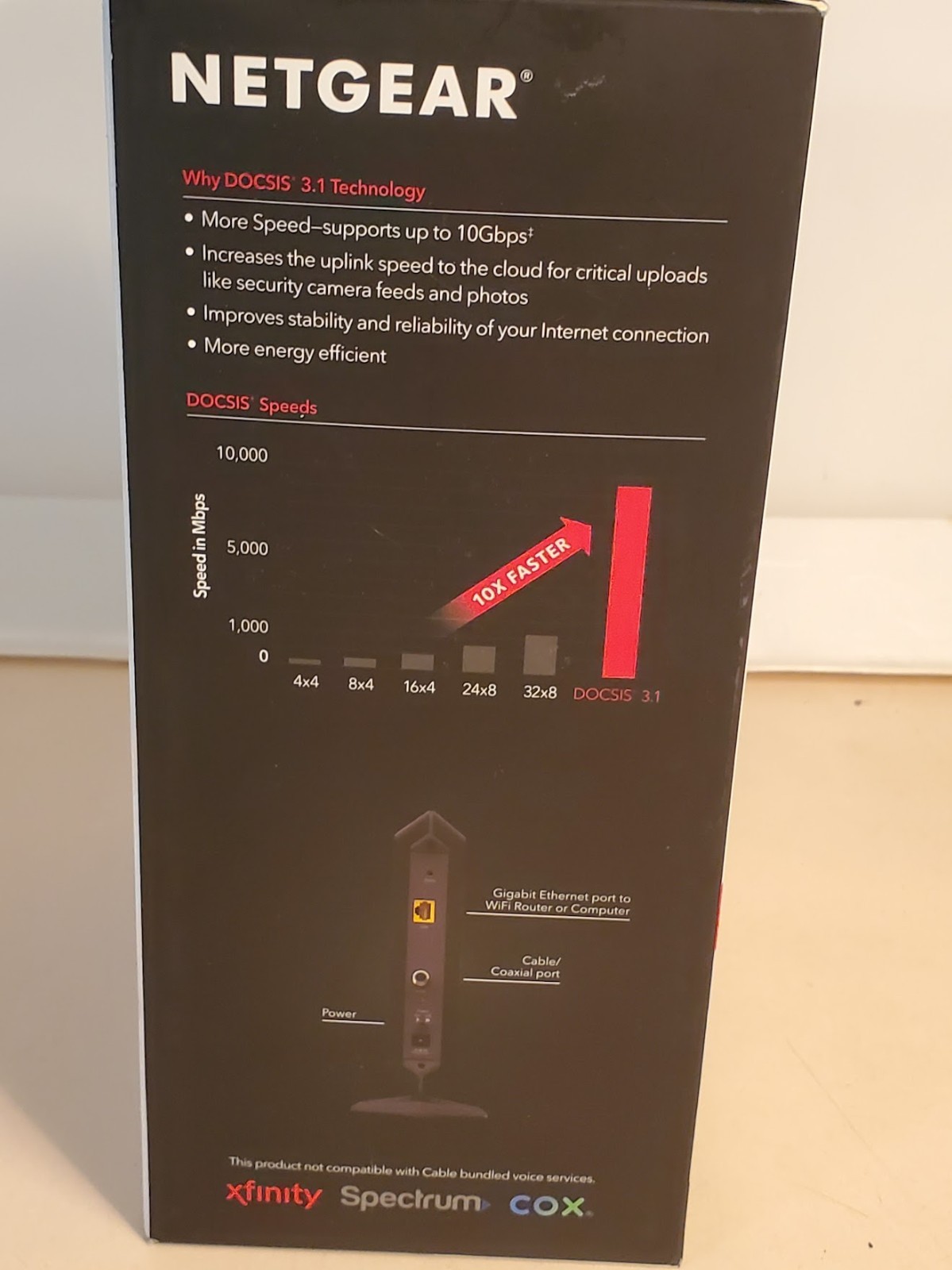 NETGEAR CM1000 Ultra High Speed Cable Modem for COMCAST XFINITY SPECTRUM COX NEW