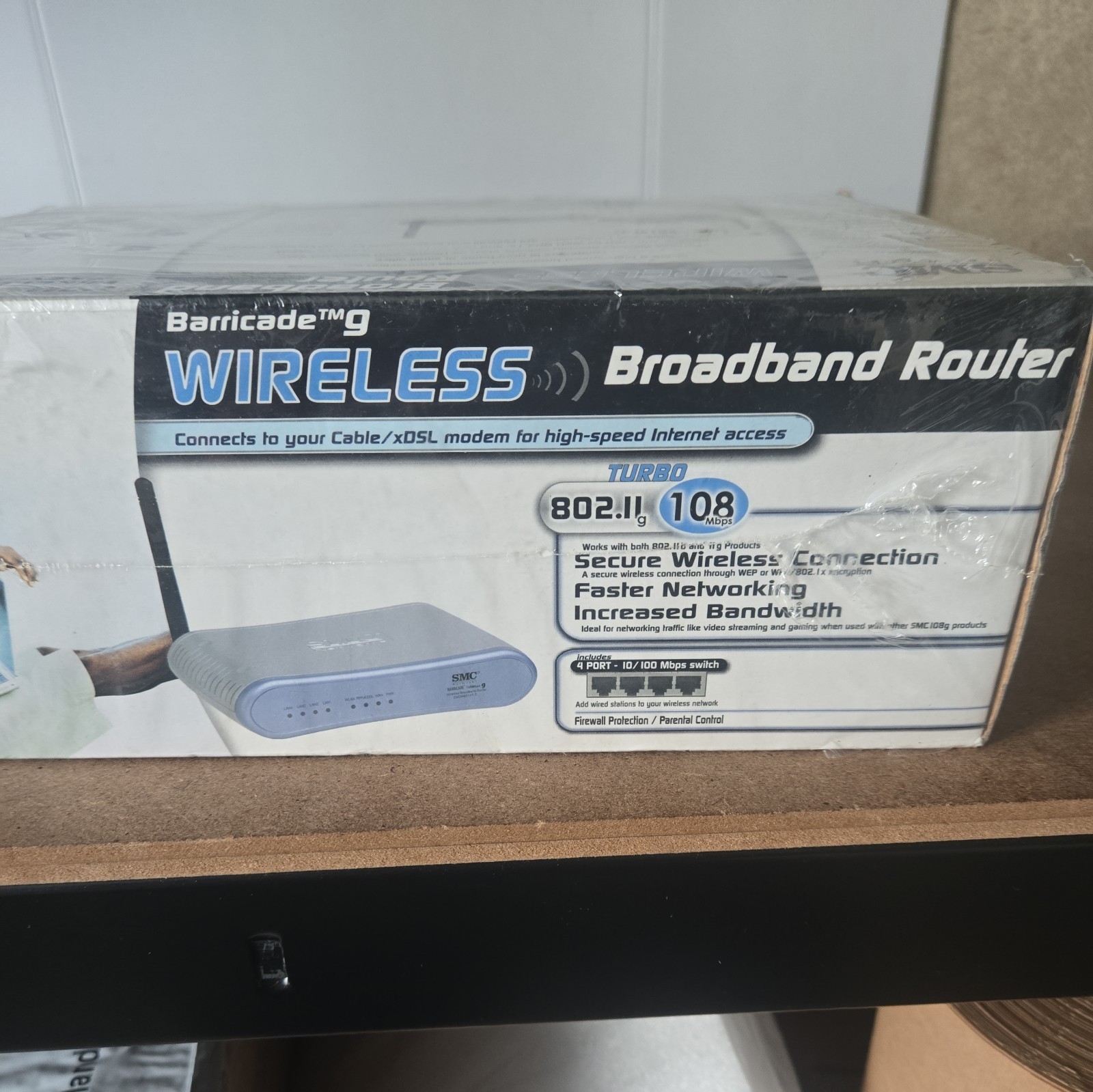 Broadband Router SMC SMCWBR14-G2 Barricade G 802.11g,108 Mbps Wireless Cable/DSL