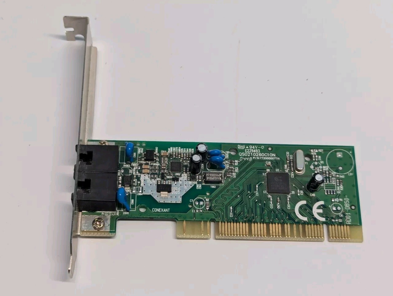 Conexant RD01-D850 PCI Dual Modem Card Fax Phone Line 56K