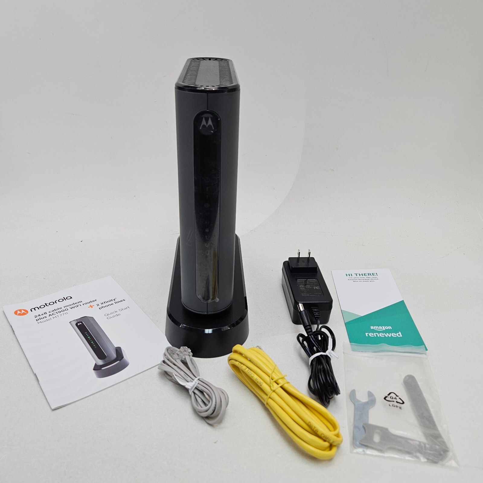 Motorola MT7711 24X8 Cable Modem Dual Wi-Fi Gigabit Router w/ Voice Refurbished