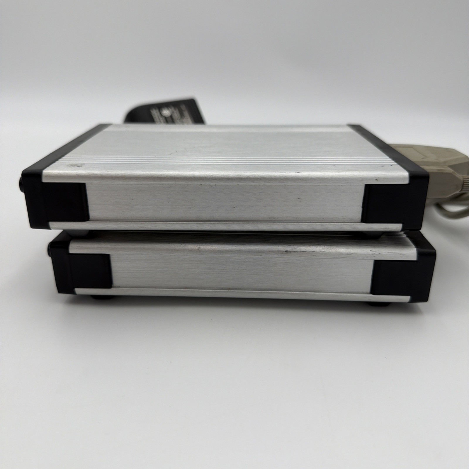 Lot of 2 Supra Fax Modem 33.6 External Modems Mac Serial Cable PSU Tested