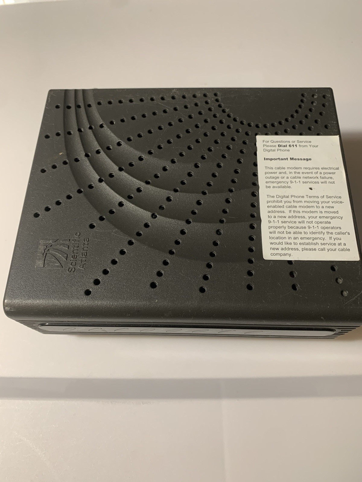 Scientific Atlanta/Cisco DPC2203C Cable Modem P/N 4013087 **MODEM ONLY**