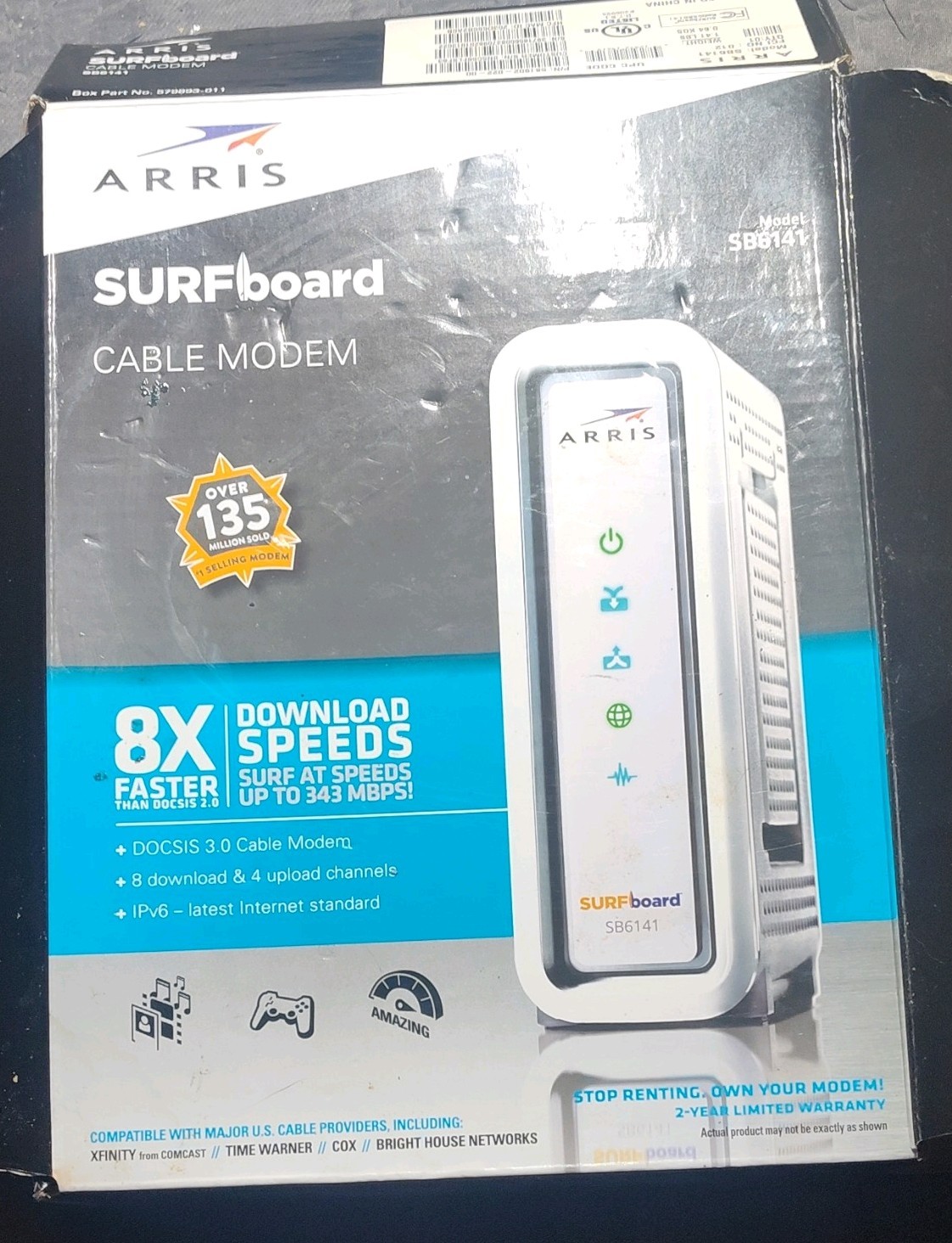 Motorola ARRIS SURFboard SB6141 3.0 Cable Modem 400 Series –