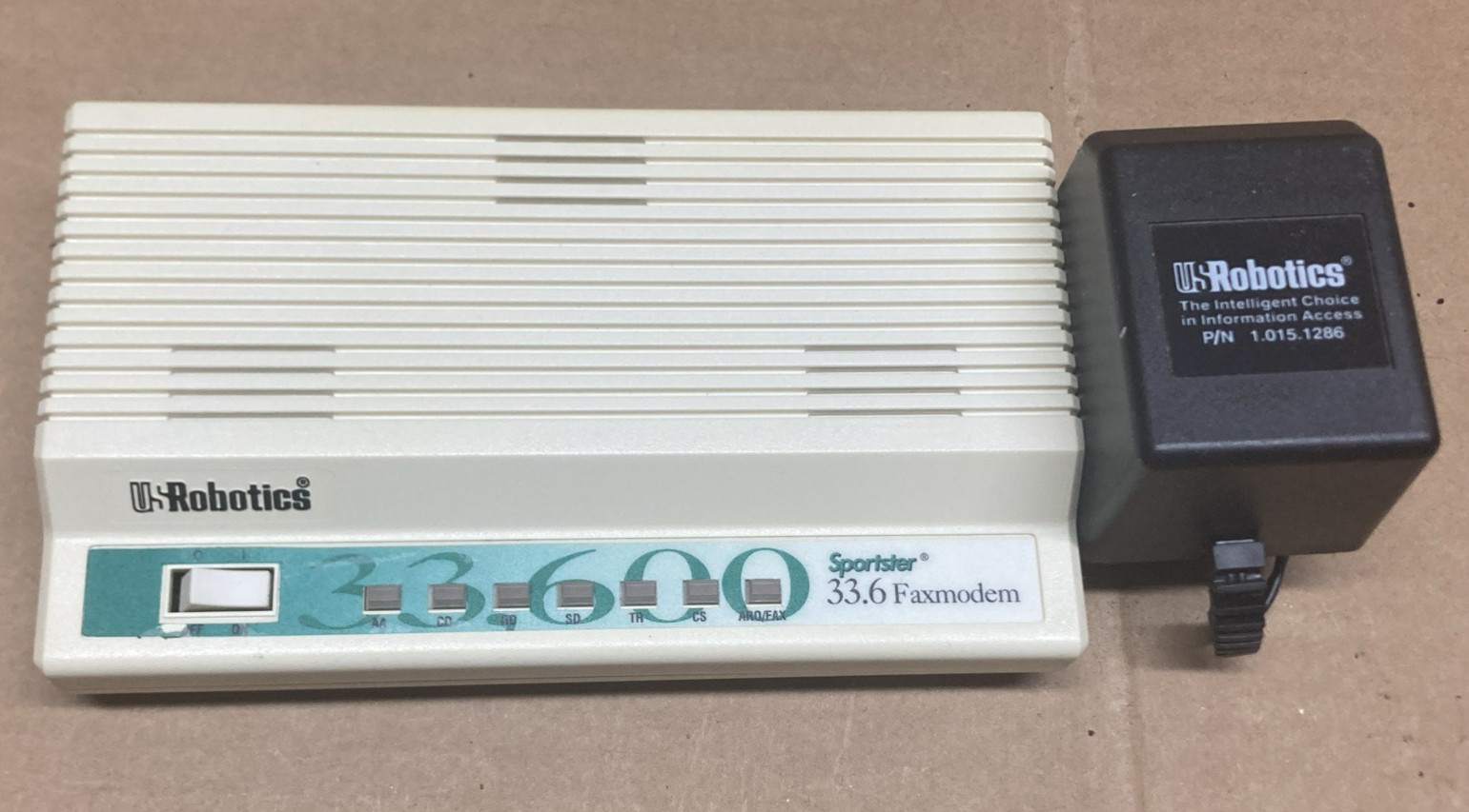 USRobotics Sportster 33.6 Faxmodem Model 0459 Serial External w/ AC Adapter