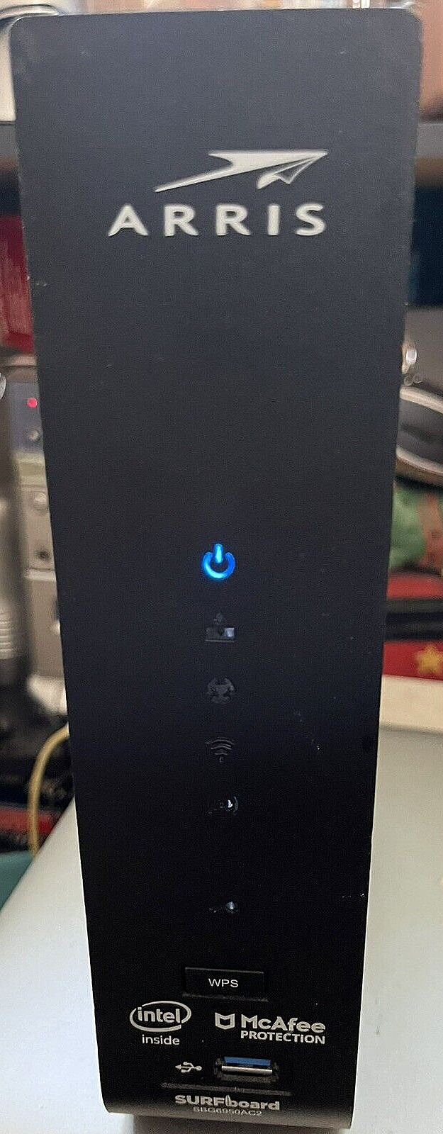 ARRIS 2.4 GHz Cable Modem Model SBG6950AC2 Intel Inside with Adaptor