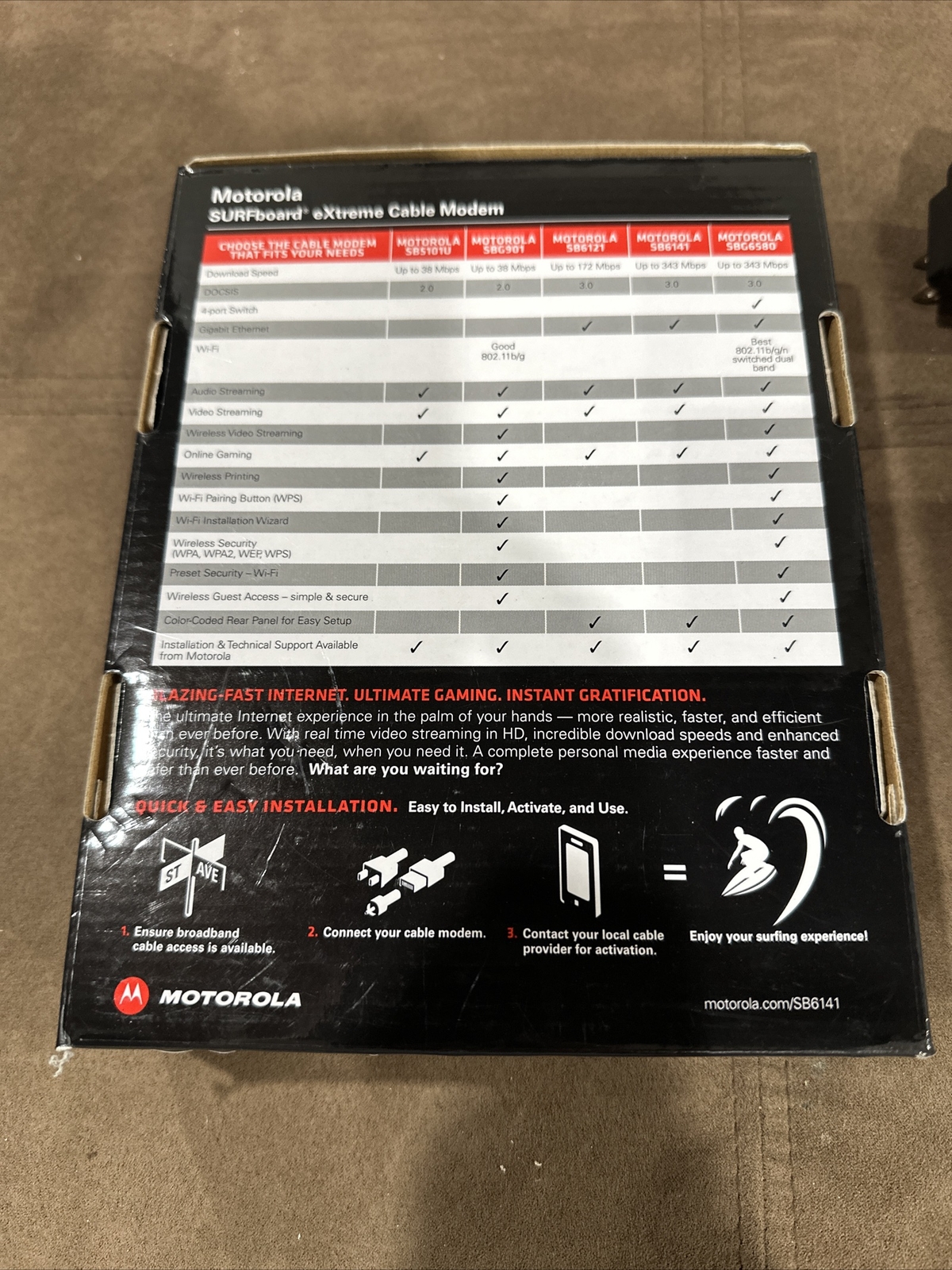 Motorola SURFboard eXtreme Cable Modem SB6141 DOCSIS 3.0 – Used