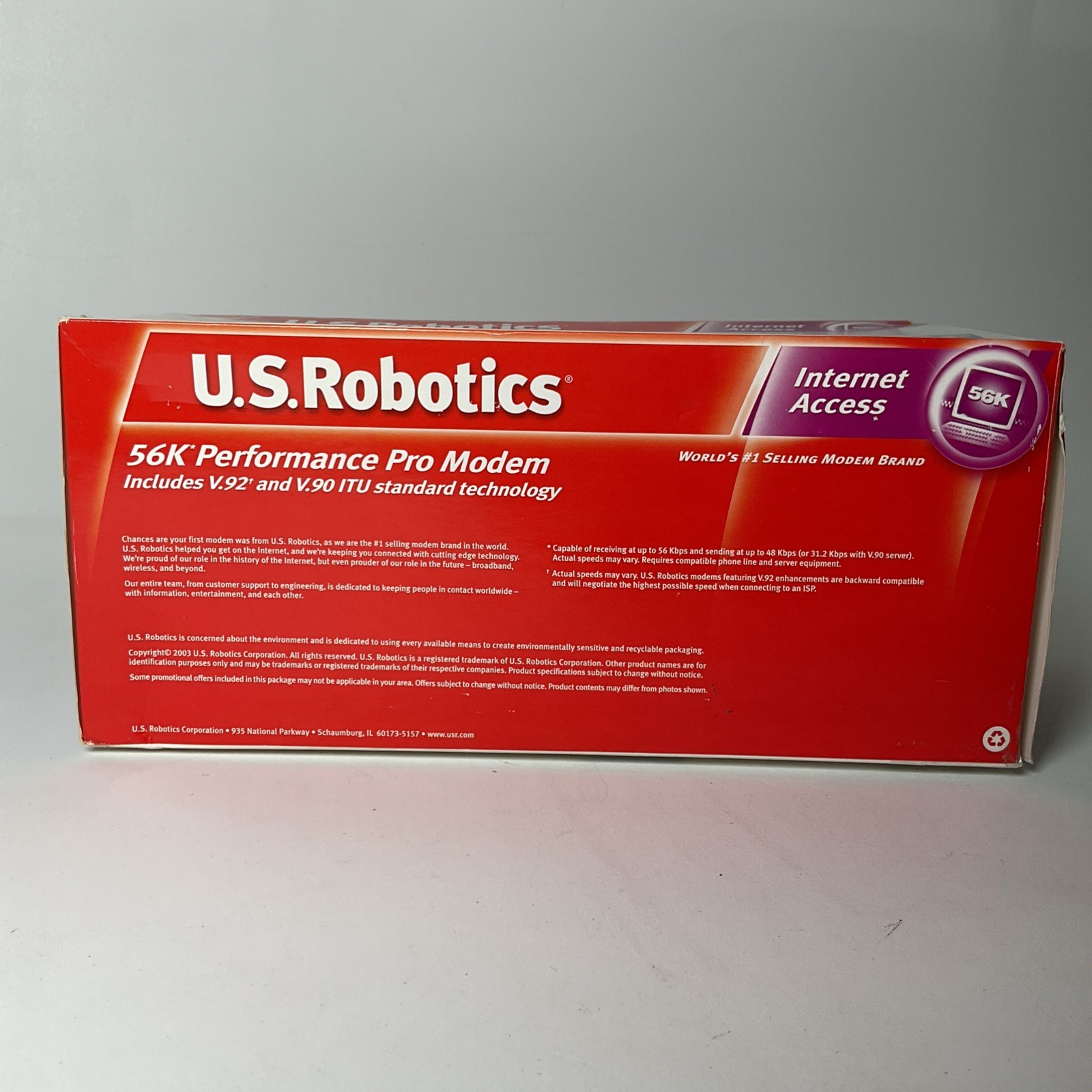U.S. Robotics 56K Performance Pro Modem Mod-5610B V.92 USR5610B – Open Box
