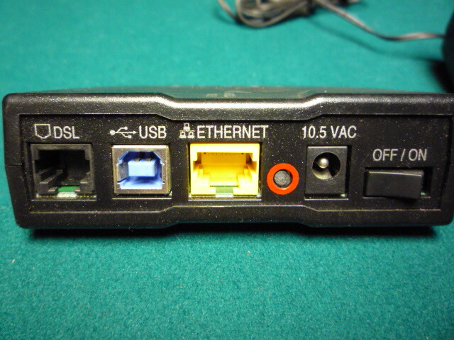 Westell Frontier DSL Modem Router 6100 Wind River with AC adaptor