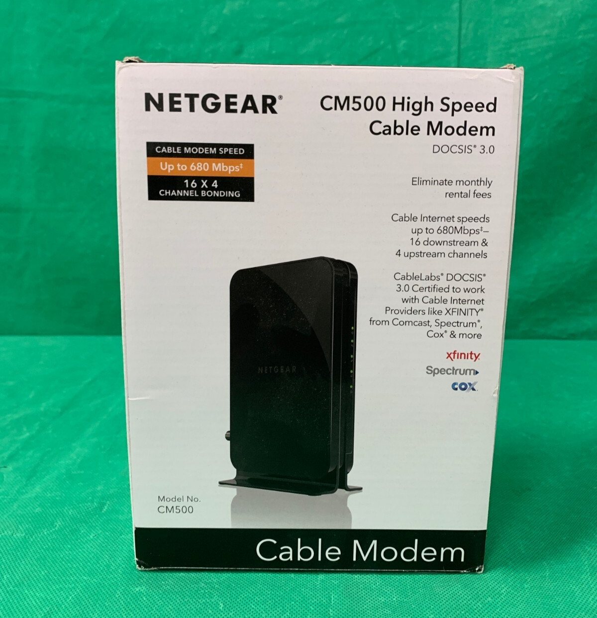 Netgear CM500-1AZNAS DOCSIS 3.0 High Speed Cable Modem