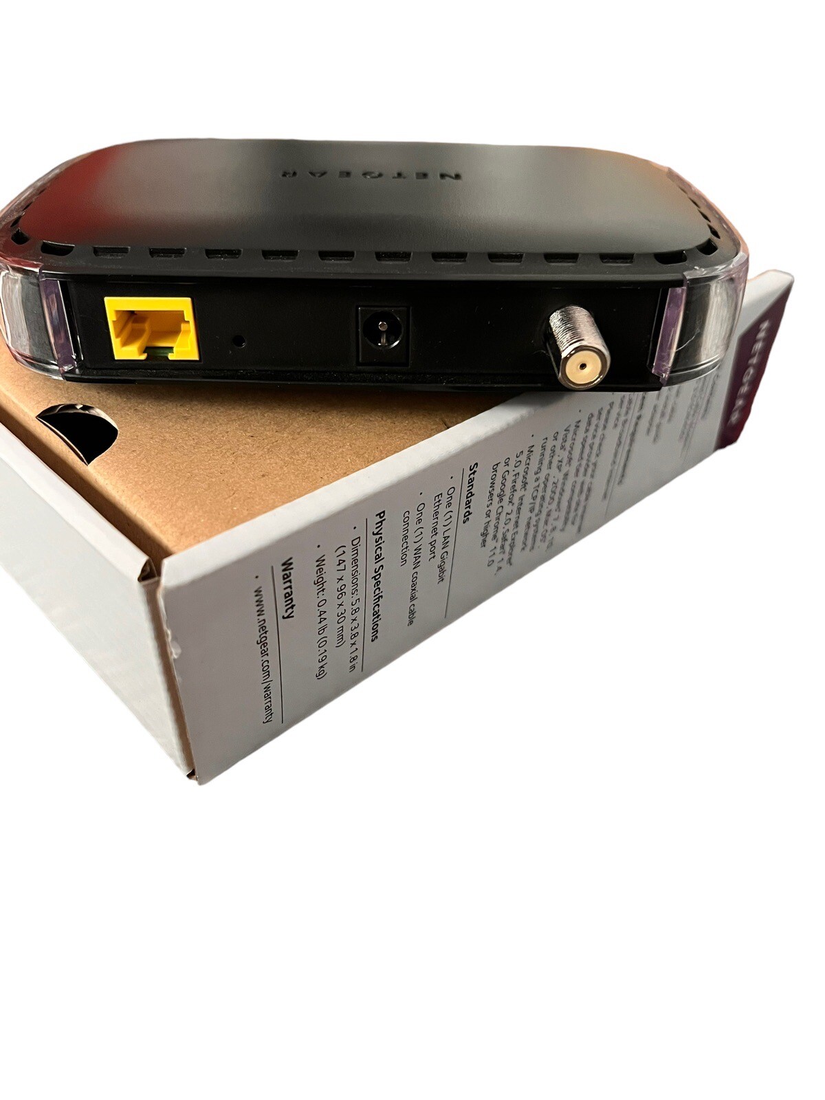 NETGEAR CM400-100NAS DOCSIS 3.0 WITH BOX TESTED WORKING