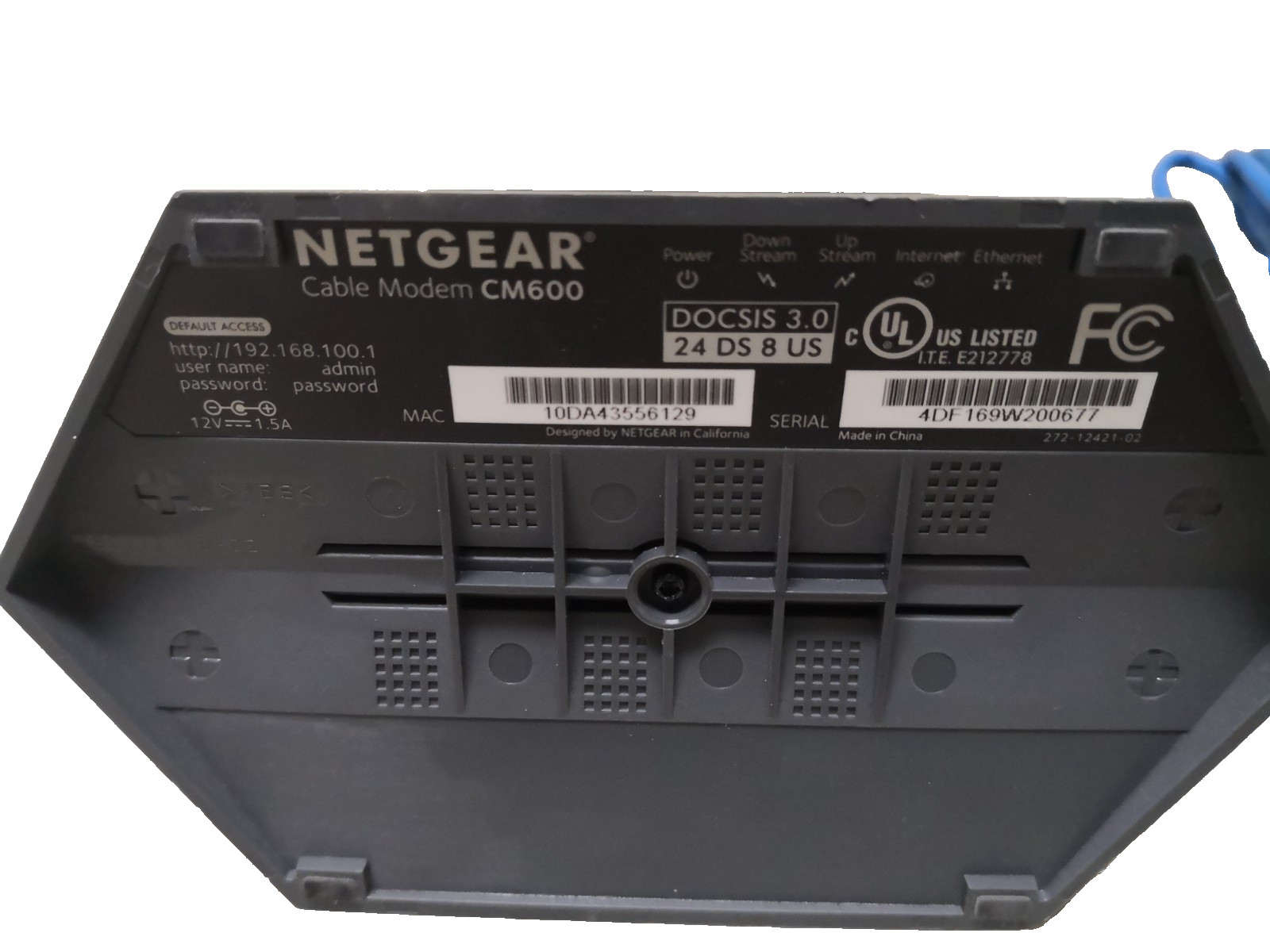 Netgear CM600 High Speed Cable Modem 24×8 DOCSIS 3.0 | Tested