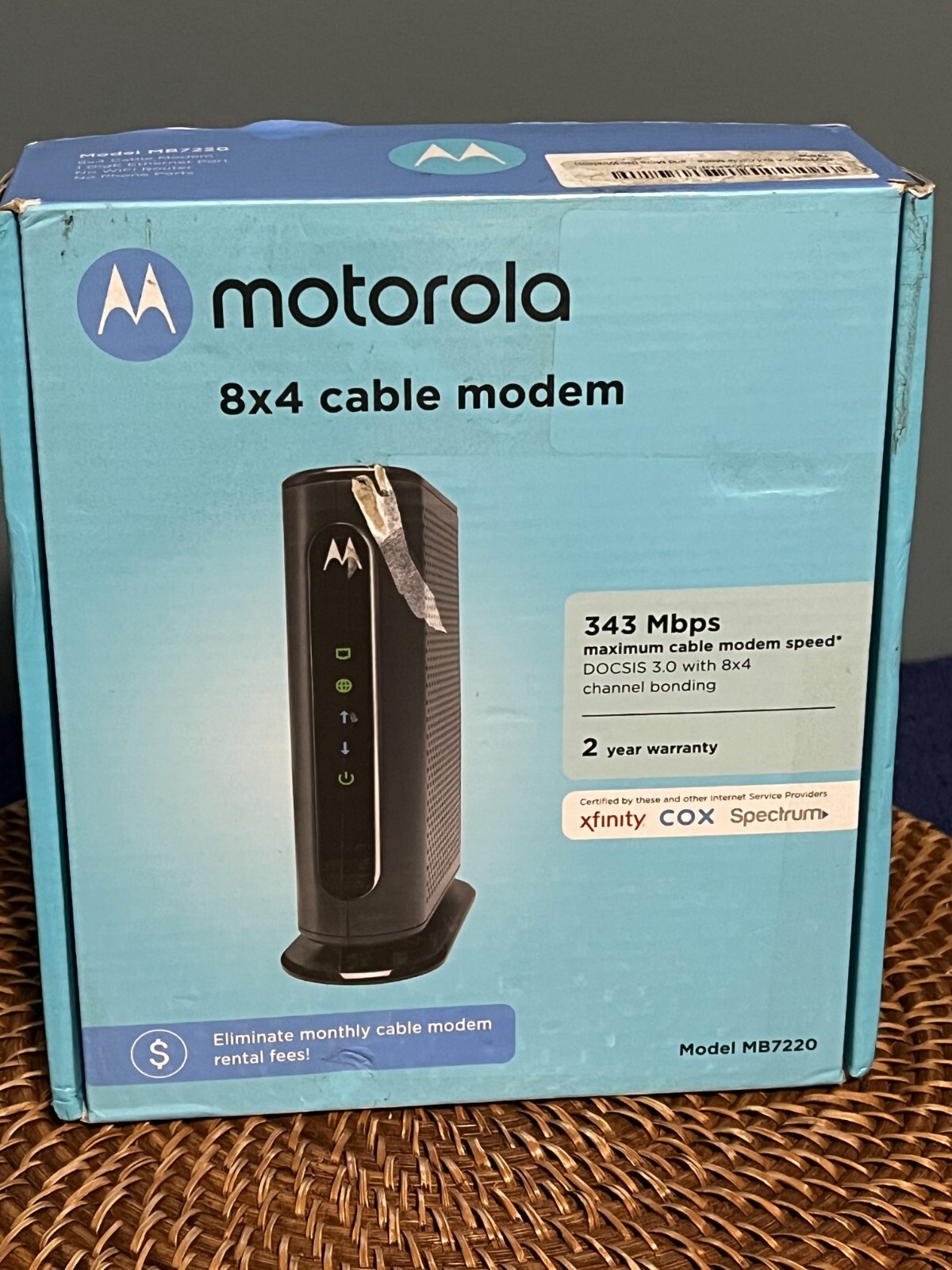 Motorola MB722010 343Mbps DOCSIS 3.0 Cable Modem