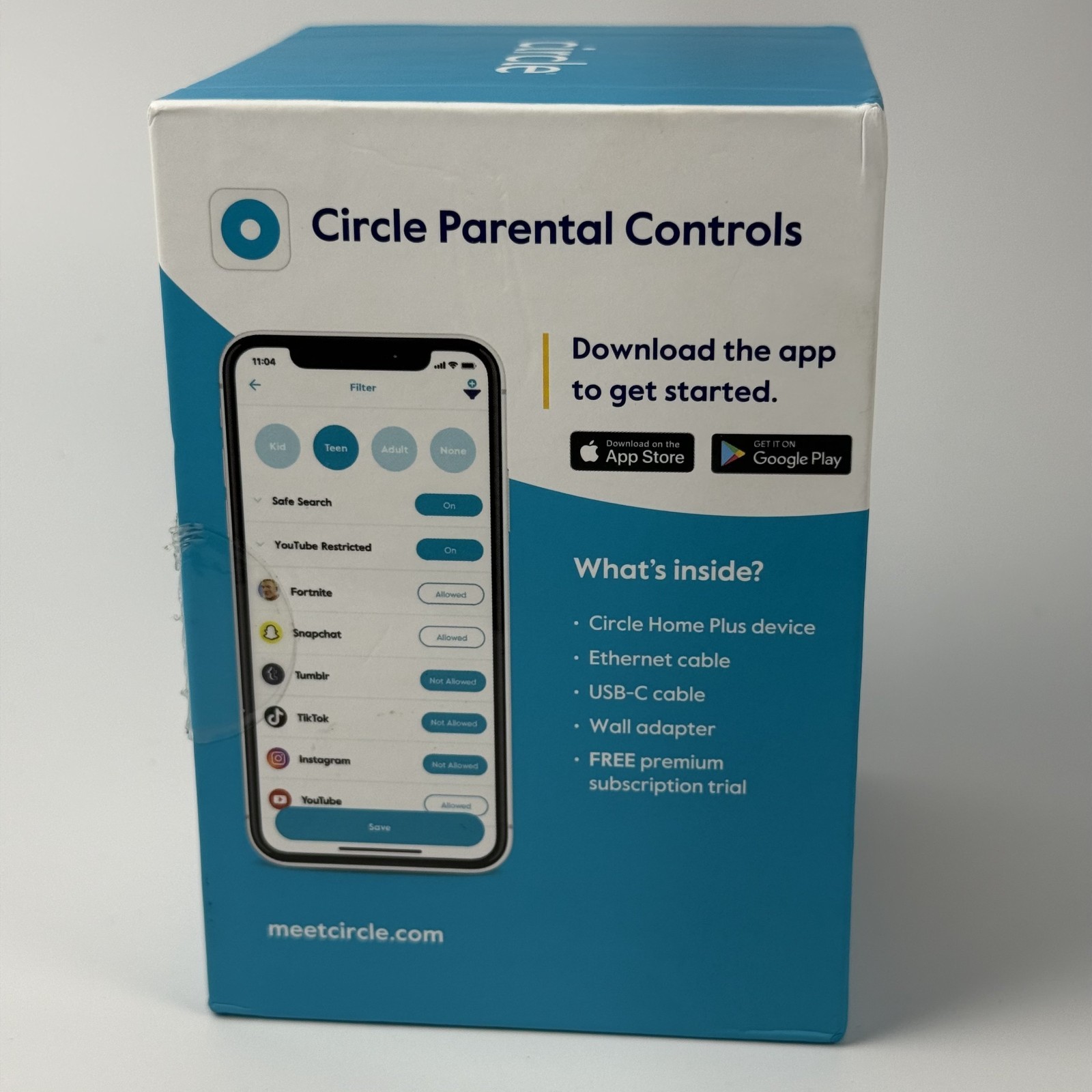 Circle Home Plus Parent Control Hub Device SLVH2-03-US Child Monitoring