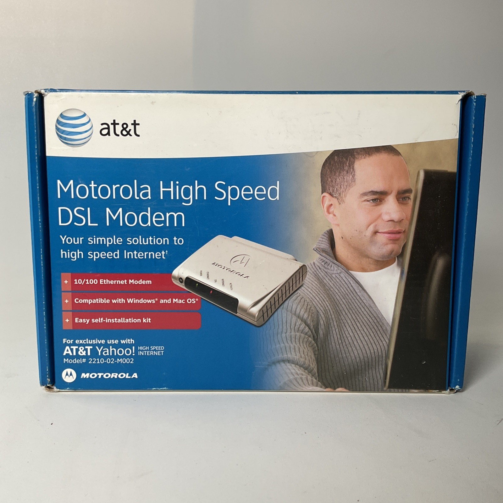 AT&T Motorola High Speed DSL Modem 2210–02-M002 – Open Box