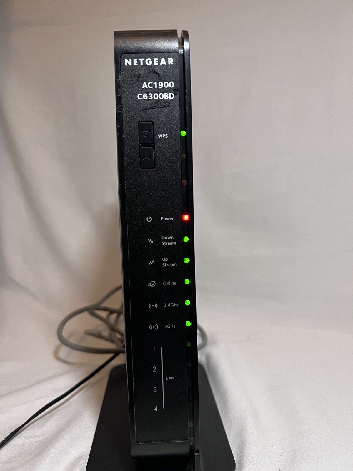 NETGEAR C6300BD AC1900 DOCSIS 3.0 Cable Modem WiFi Router