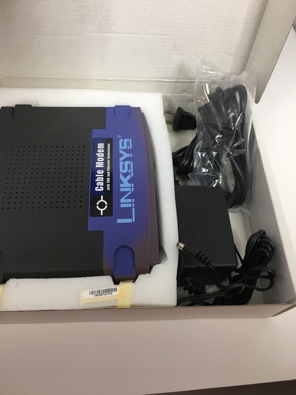 Linksys Cable Modem BEFCMU10 42.88 Mbps New Open Box