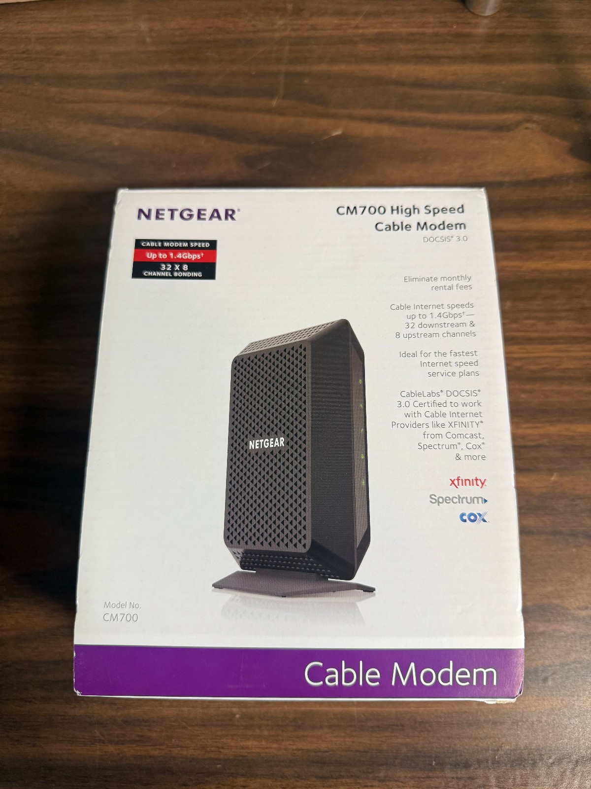 NETGEAR CM700-100NAS Cable Modem