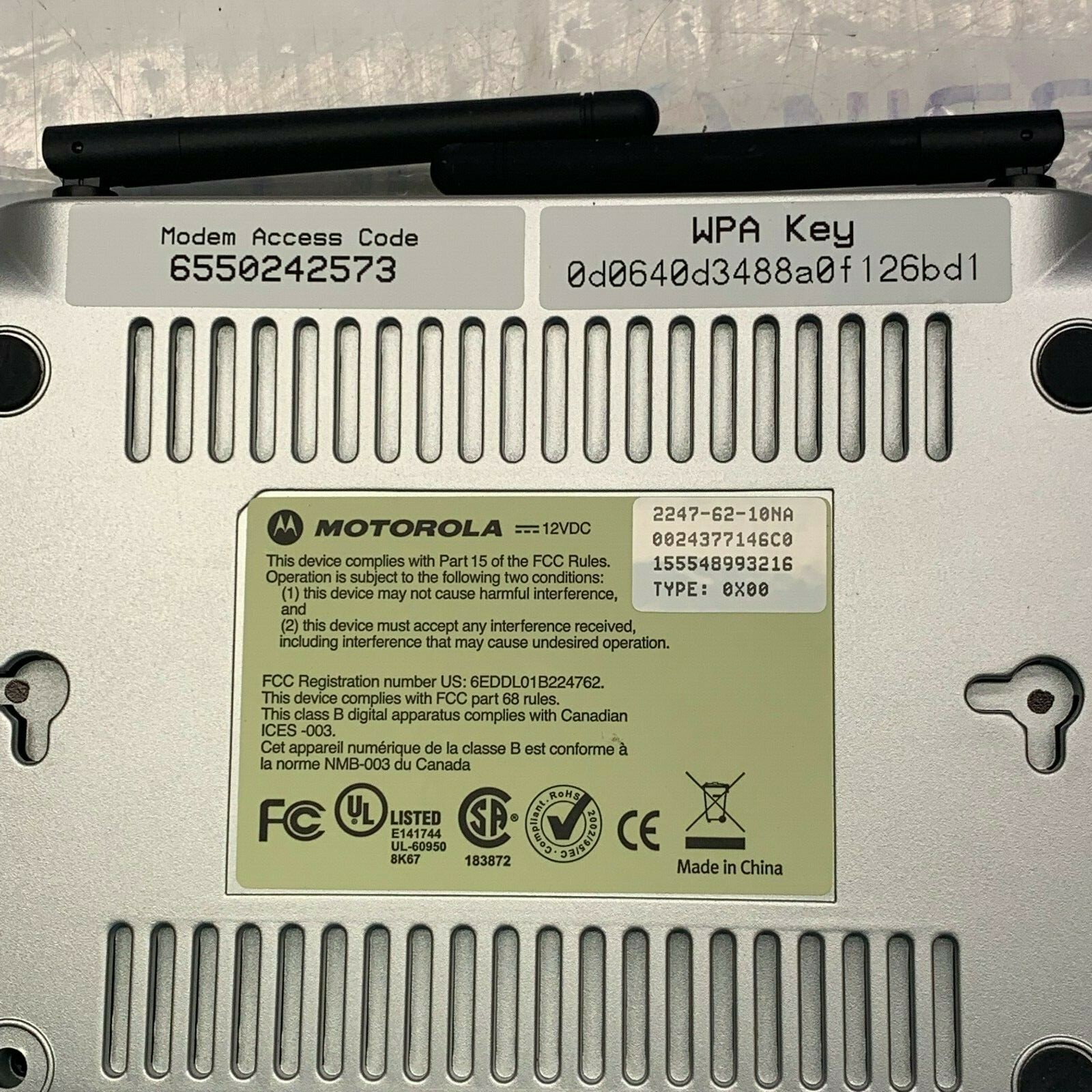 MOTOROLA 2247-62-10NA WITRELESS ACCESS DEVICE GATEWAY