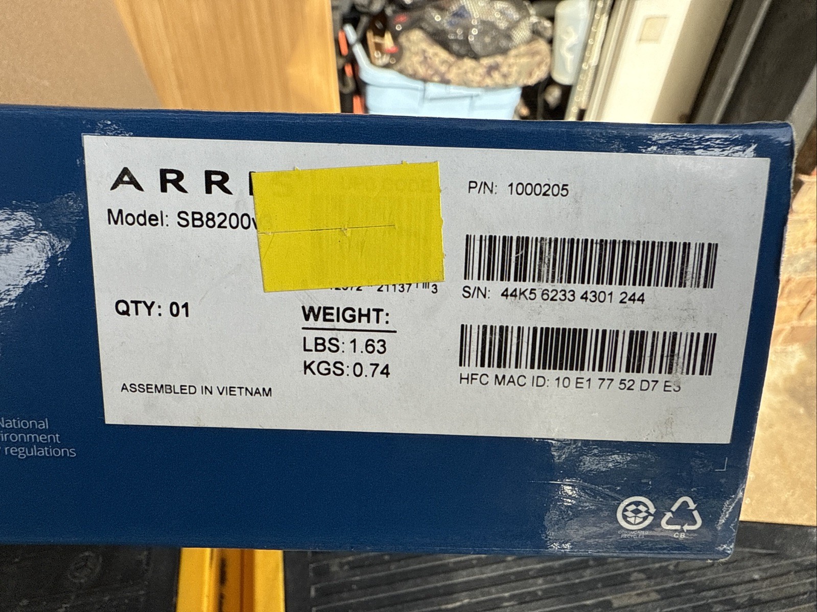 ARRIS (SB8200) – Cable Modem – Fast DOCSIS 3.1 32×8 Gigabit WiFi