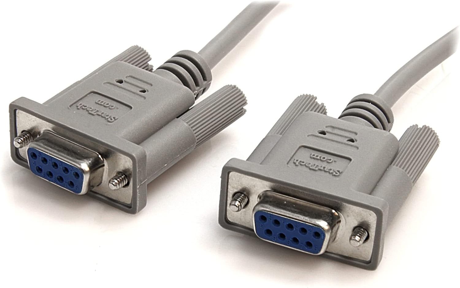 Lightweight 10 ft Serial Null Modem Cable – DB9 Female to Female Connection