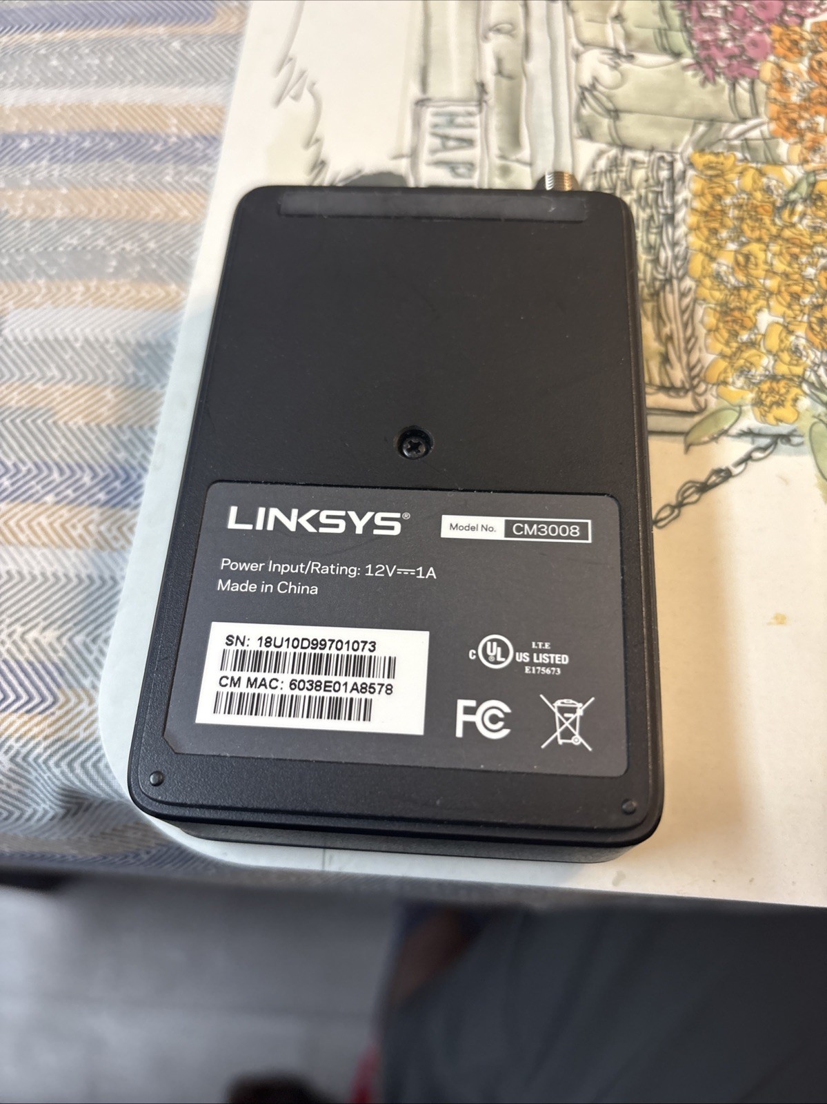 #AG) Linksys DOCSIS 3.0 CM3008 Cable Modem