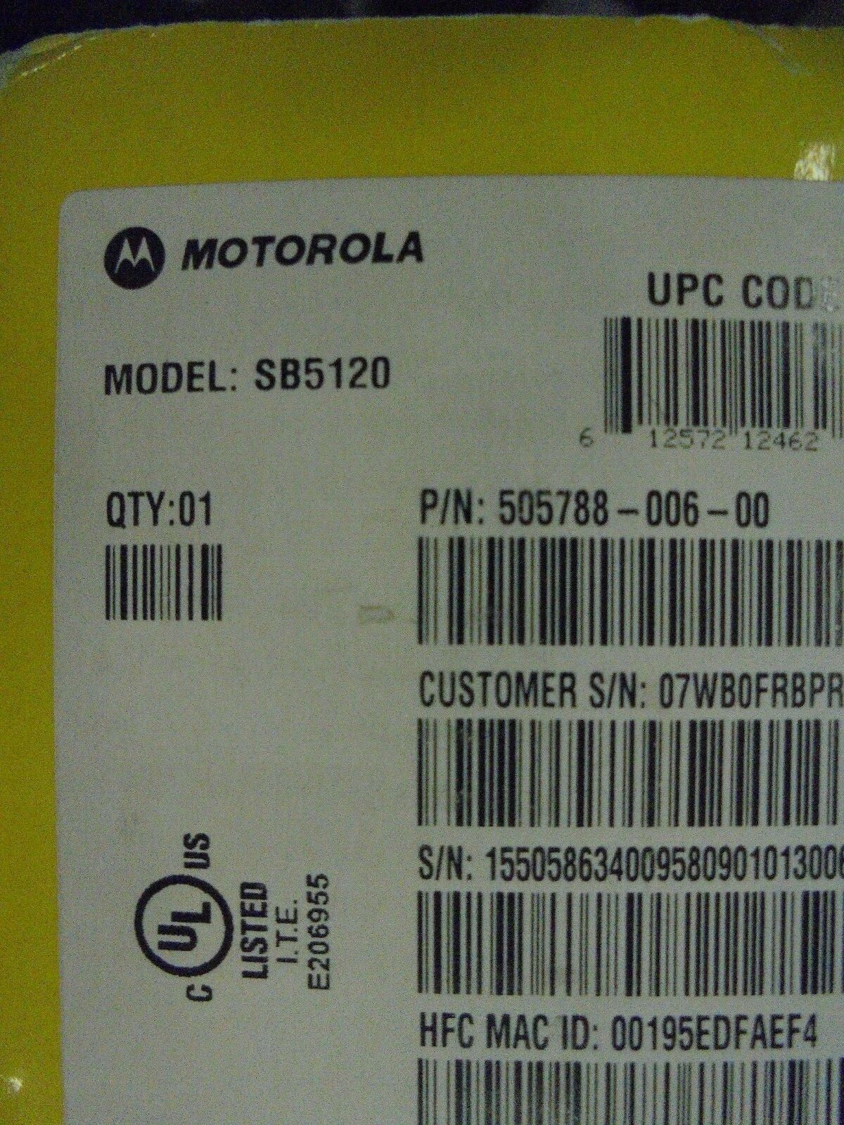 Motorola SURFboard SB5120 and D-Link DIR-615 SET