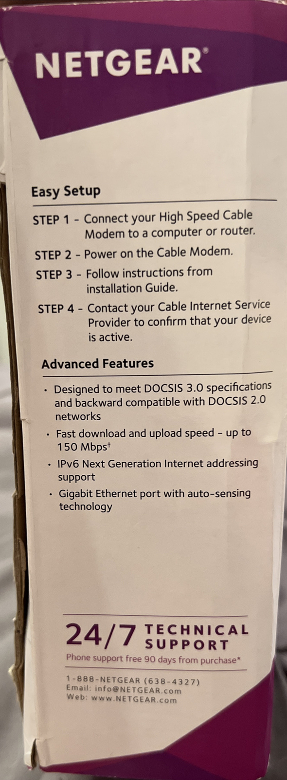 NETGEAR CMD31T-100NAS 153.6 Mbps