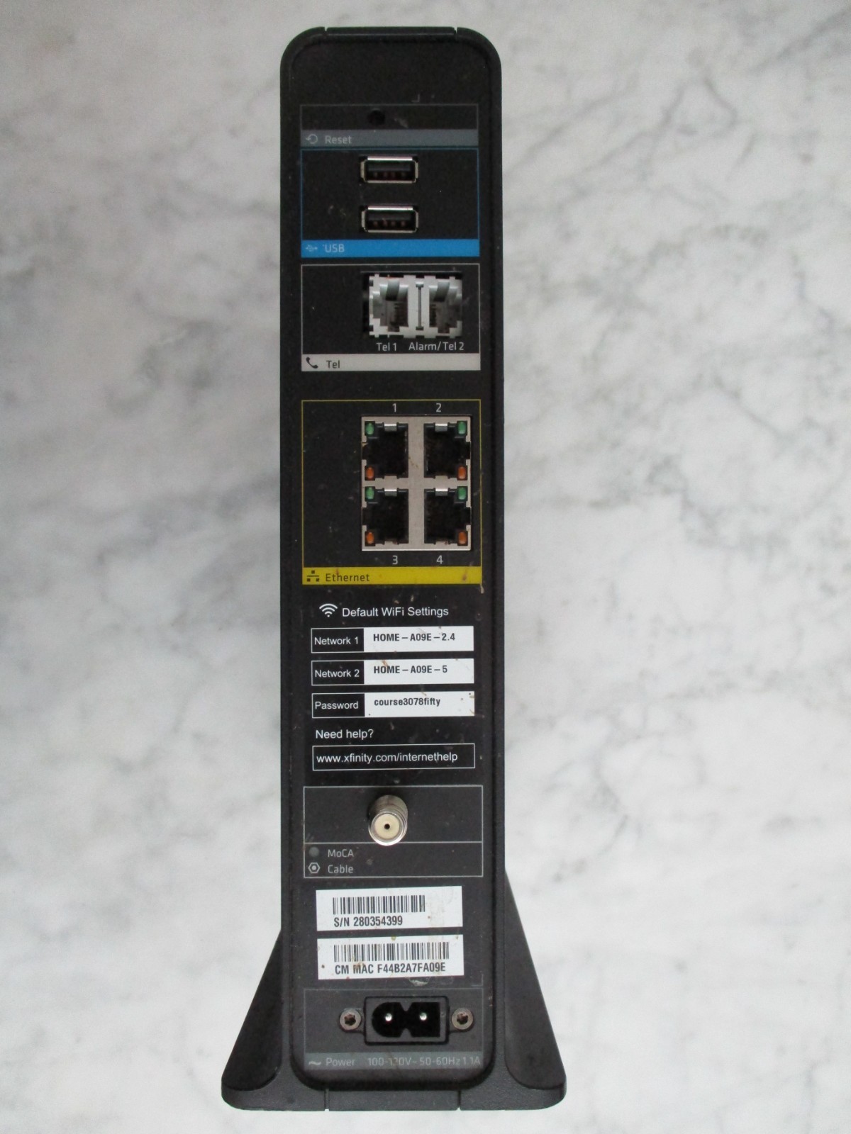 Xfinity Dual Band 802.11 Ac Wifi Capable Cable Modem Router Internet