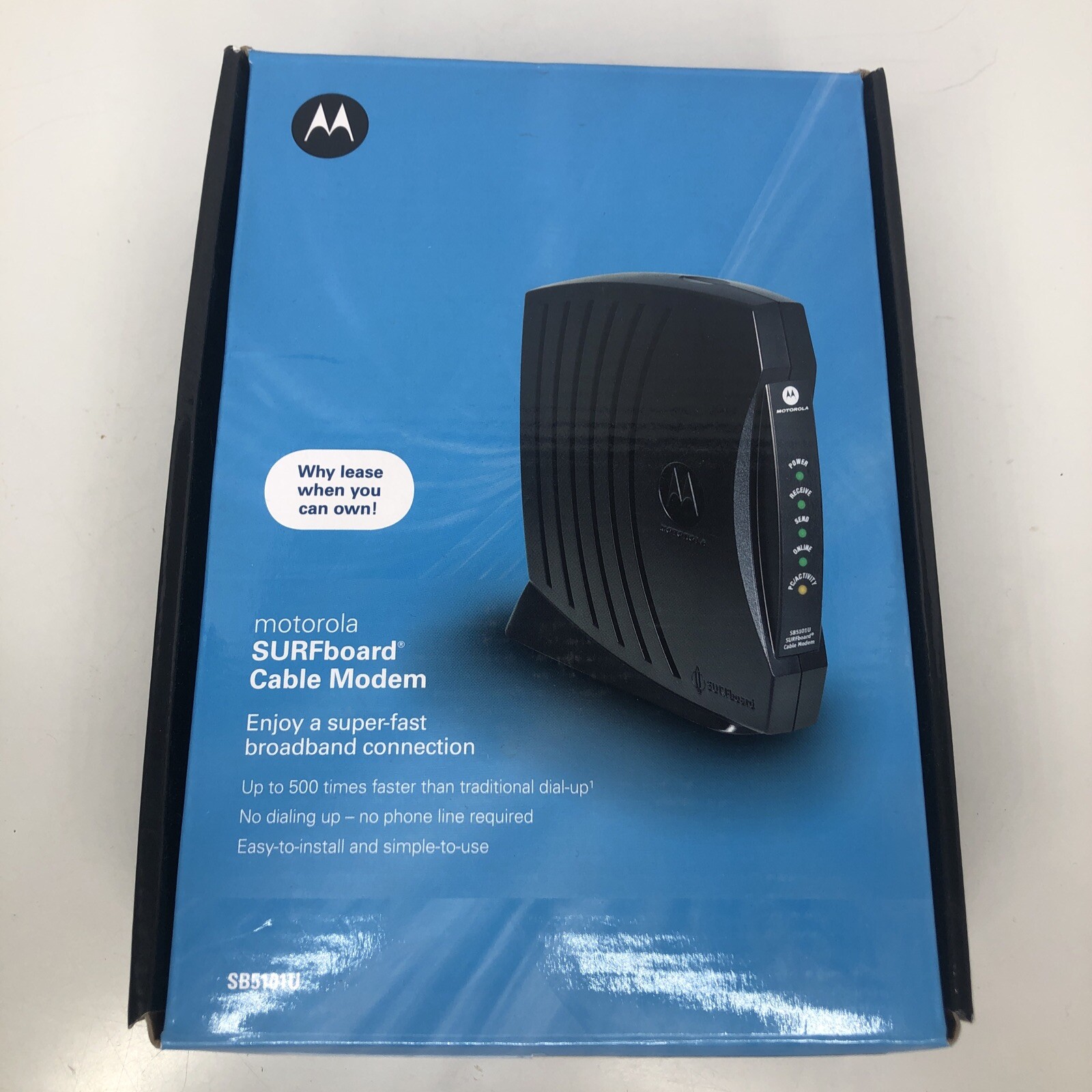 Motorola SB5101U Surfboard Cable Modem w/Box Open Box