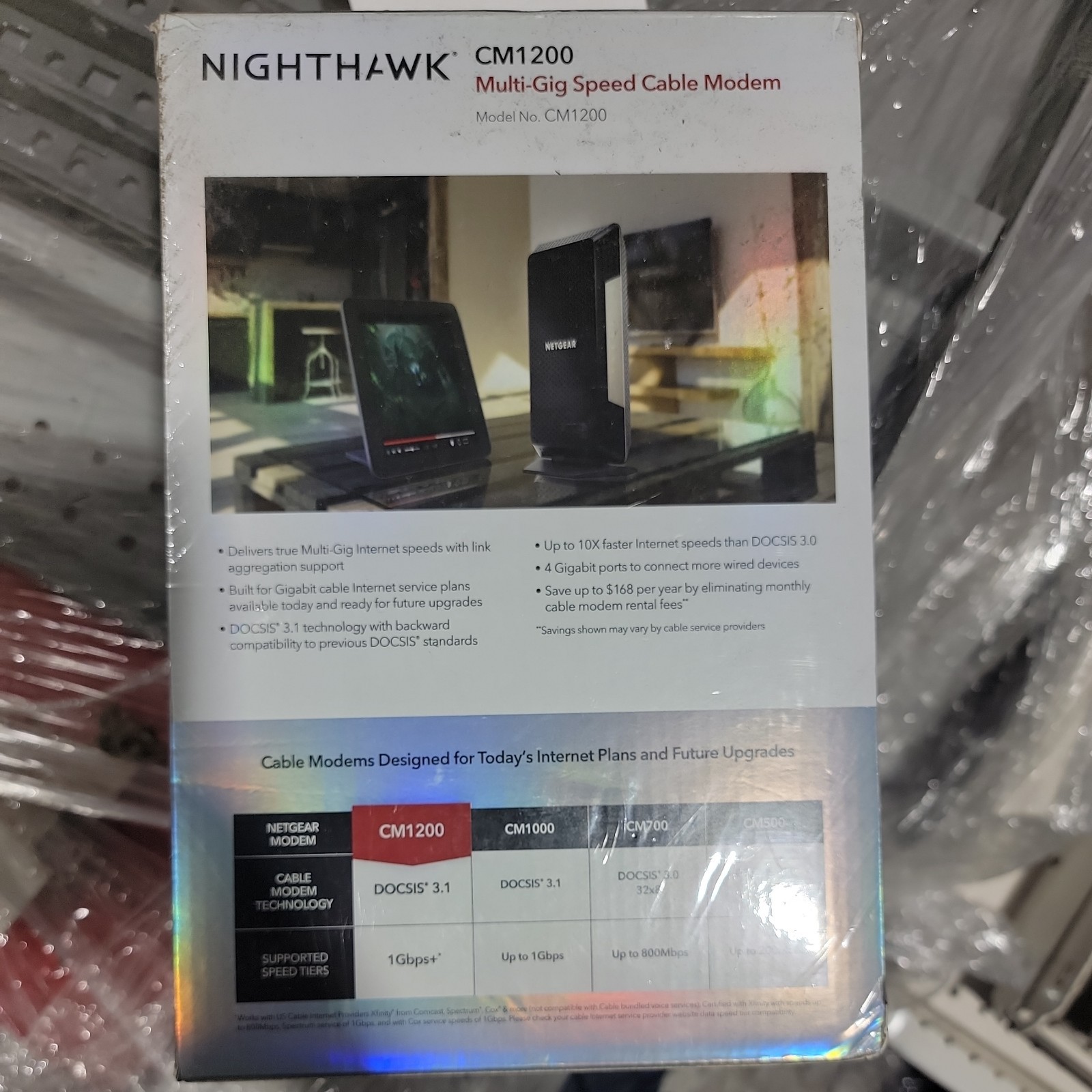 NETGEAR Nighthawk CM1200-100NAS DOCSIS 3.1 Cable Modem
