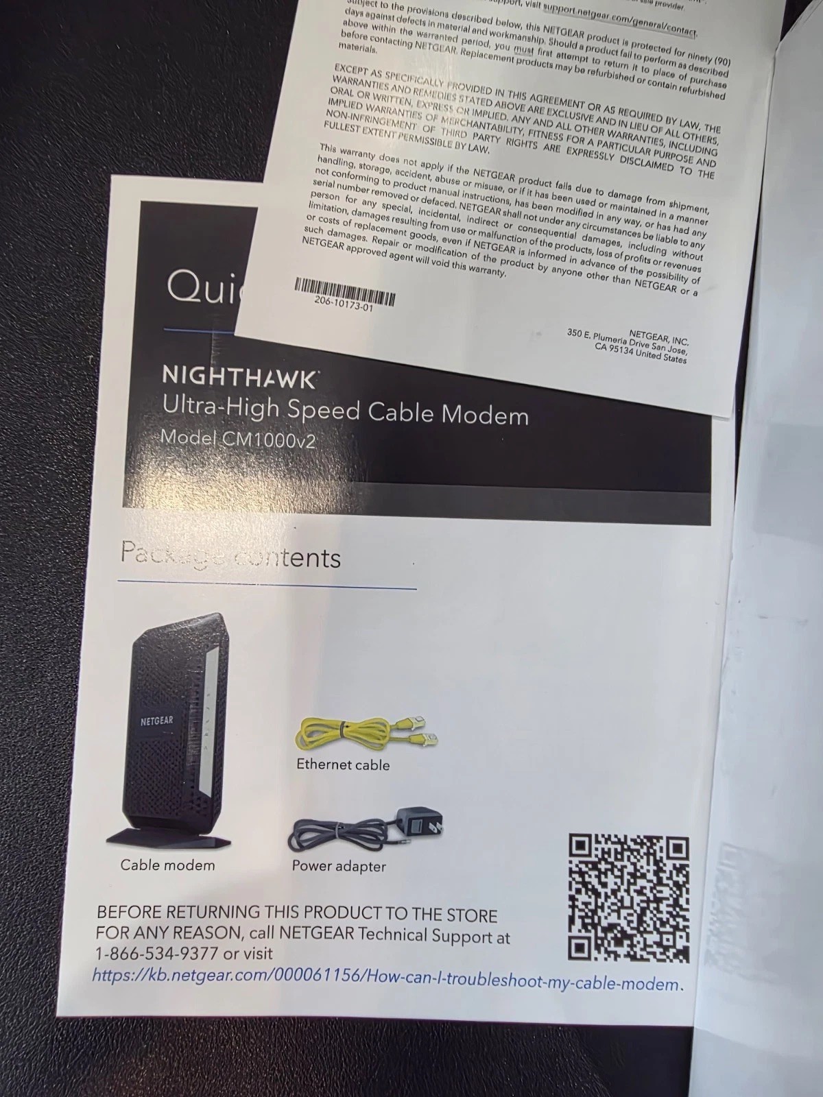 Netgear CM1000v2 Nighthawk DOCSIS 3.1 Cable Modem