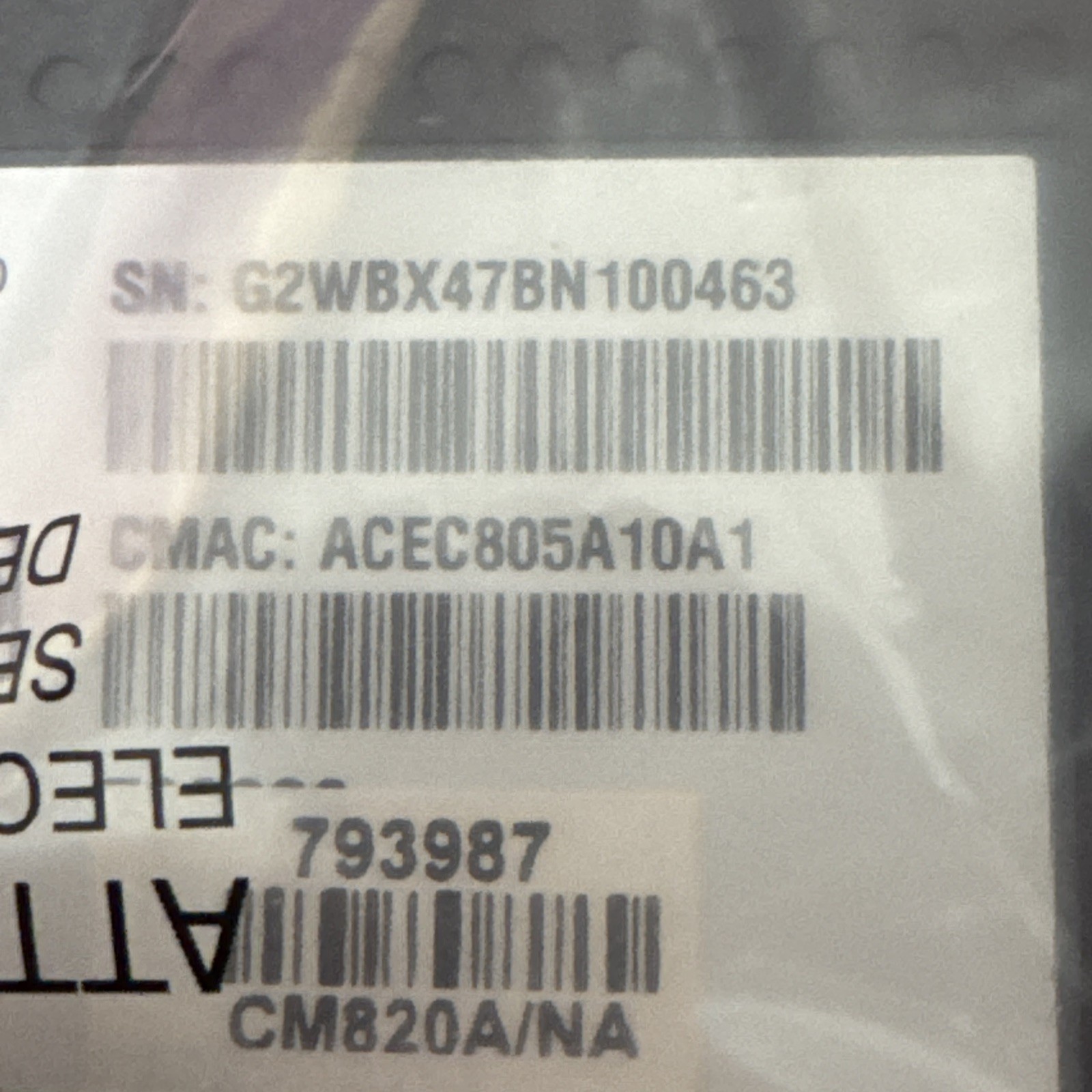 New Arris Touchstone Cable Modem D3.0 CM820A/NA
