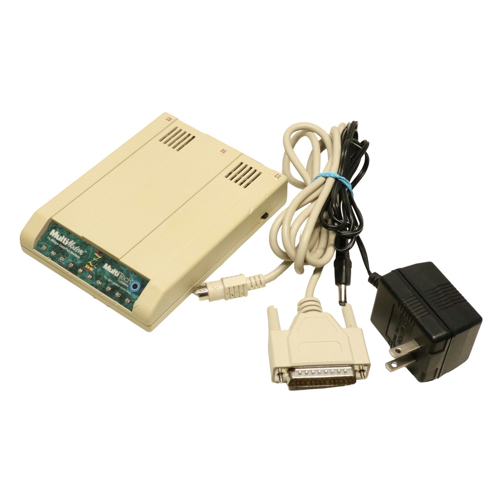 MultiTech MT1432ZDX MultiModem Data fax Modem Multi-Tech W/ AC TESTED WORKING