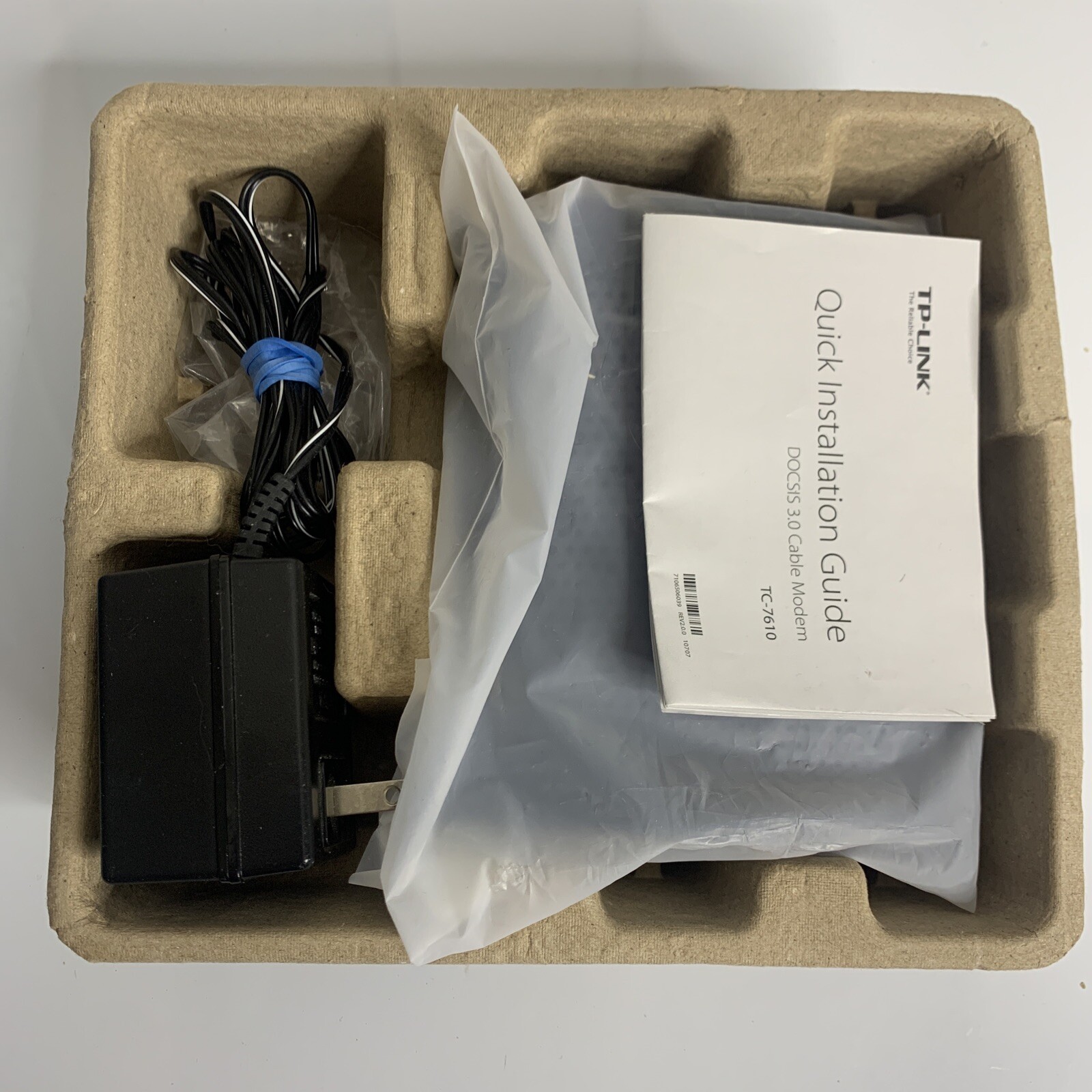 TP-Link TPLink DOCSIS 3.0 Cable Modem Black TC7610 TC-7610 343 Mbps Xfinity Cox