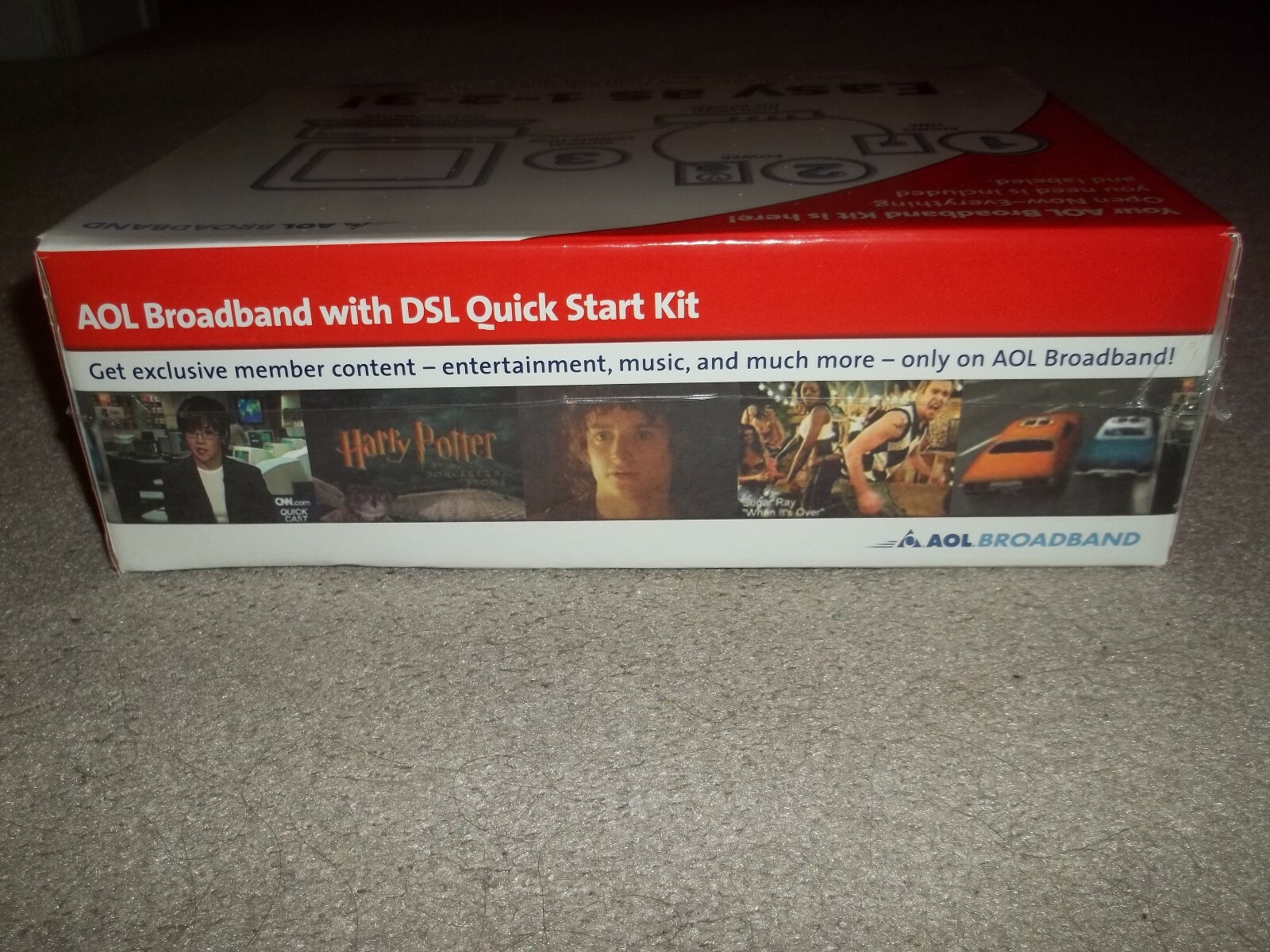 New Sealed Vintage Rare AOL Broadband w/ DSL Quick Kit Modem 2002 Action-Tec NIB