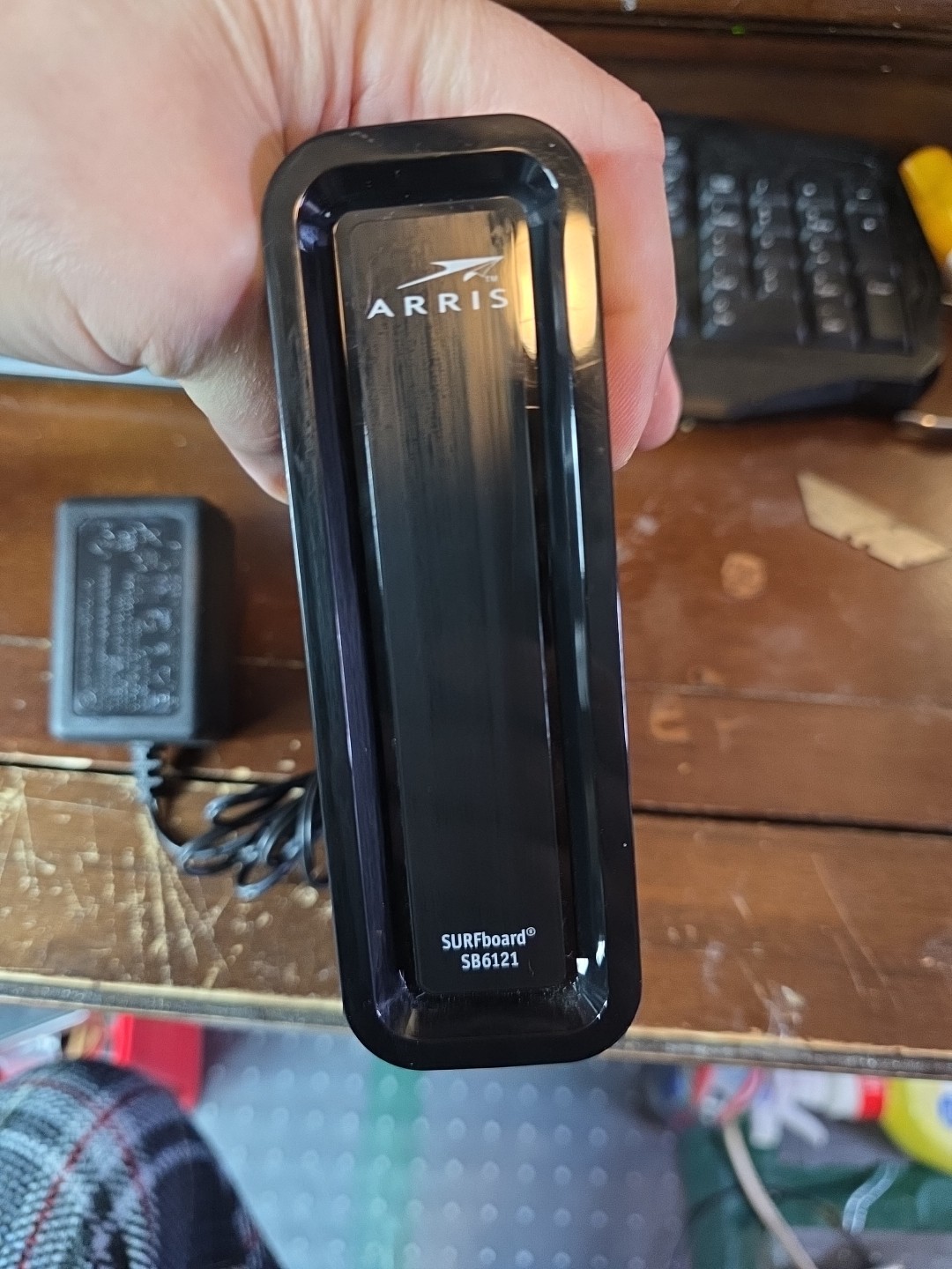 ARRIS SB6121 SURFboard AC1600 Dual-Band Cable Modem Router – Black TESTED