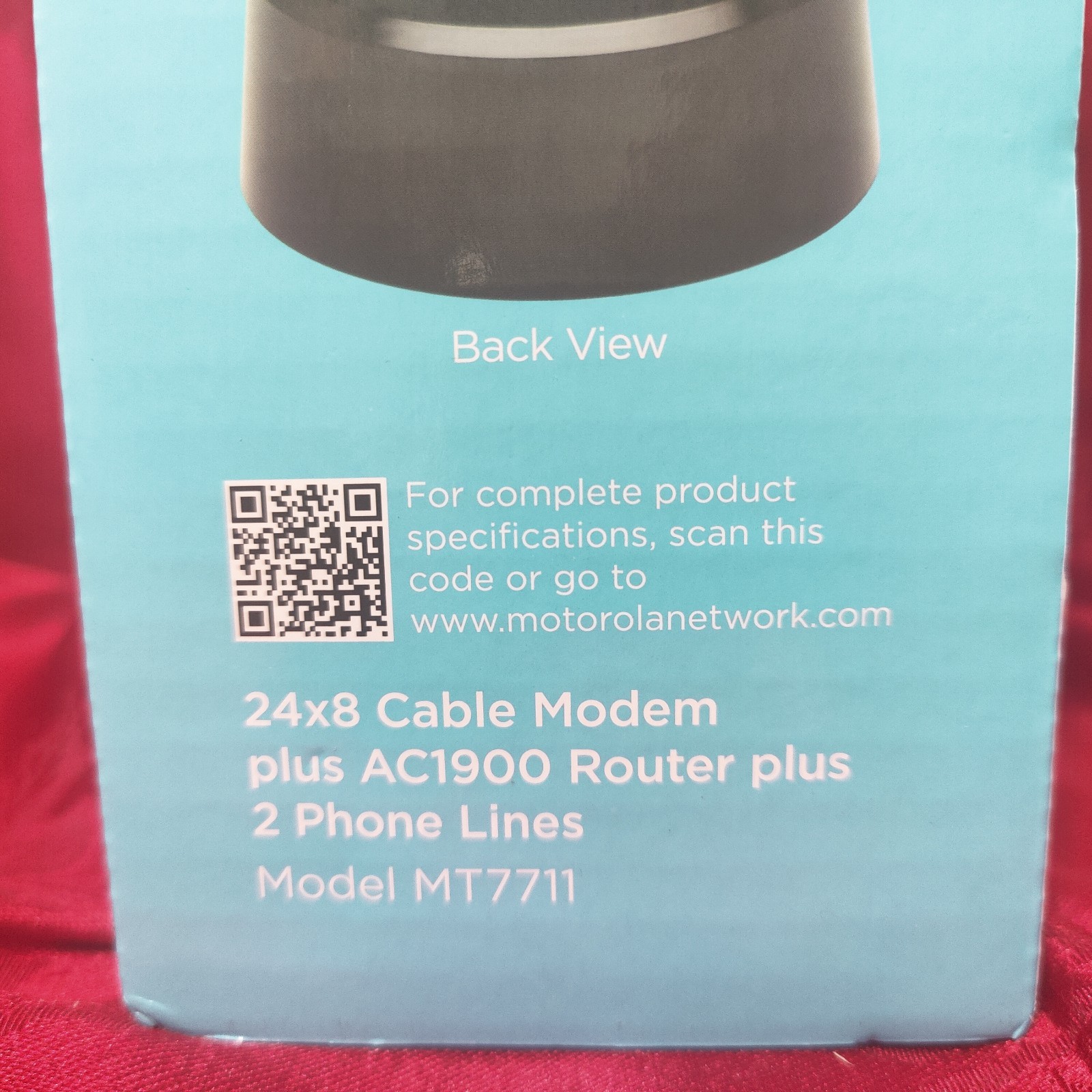Motorola MT7711 Dual Band AC1900 Cable Modem and Wi-Fi Gigabit Router