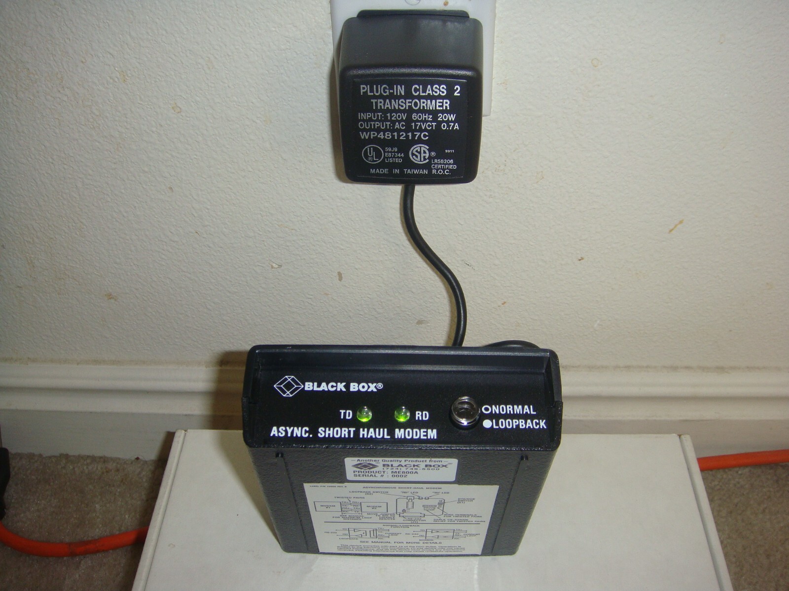 BLACK BOX Short-Haul Modem Model: Com/LDSA4