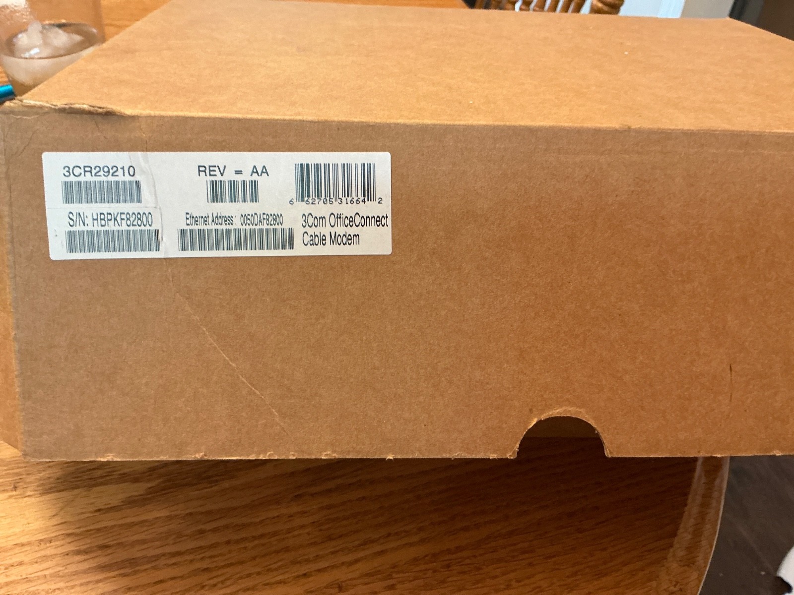 3 COM OFFICE CONNECT CABLE MODEM MODEL 3CR29210 REV AA NEW OPEN BOX
