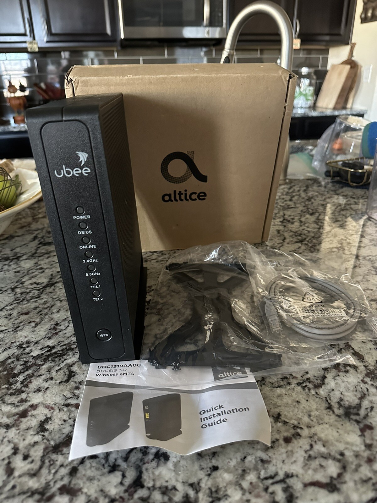Altice Wireless eMTA UBC 1319AA00 Modem DOCSIS 3.0 UBEE