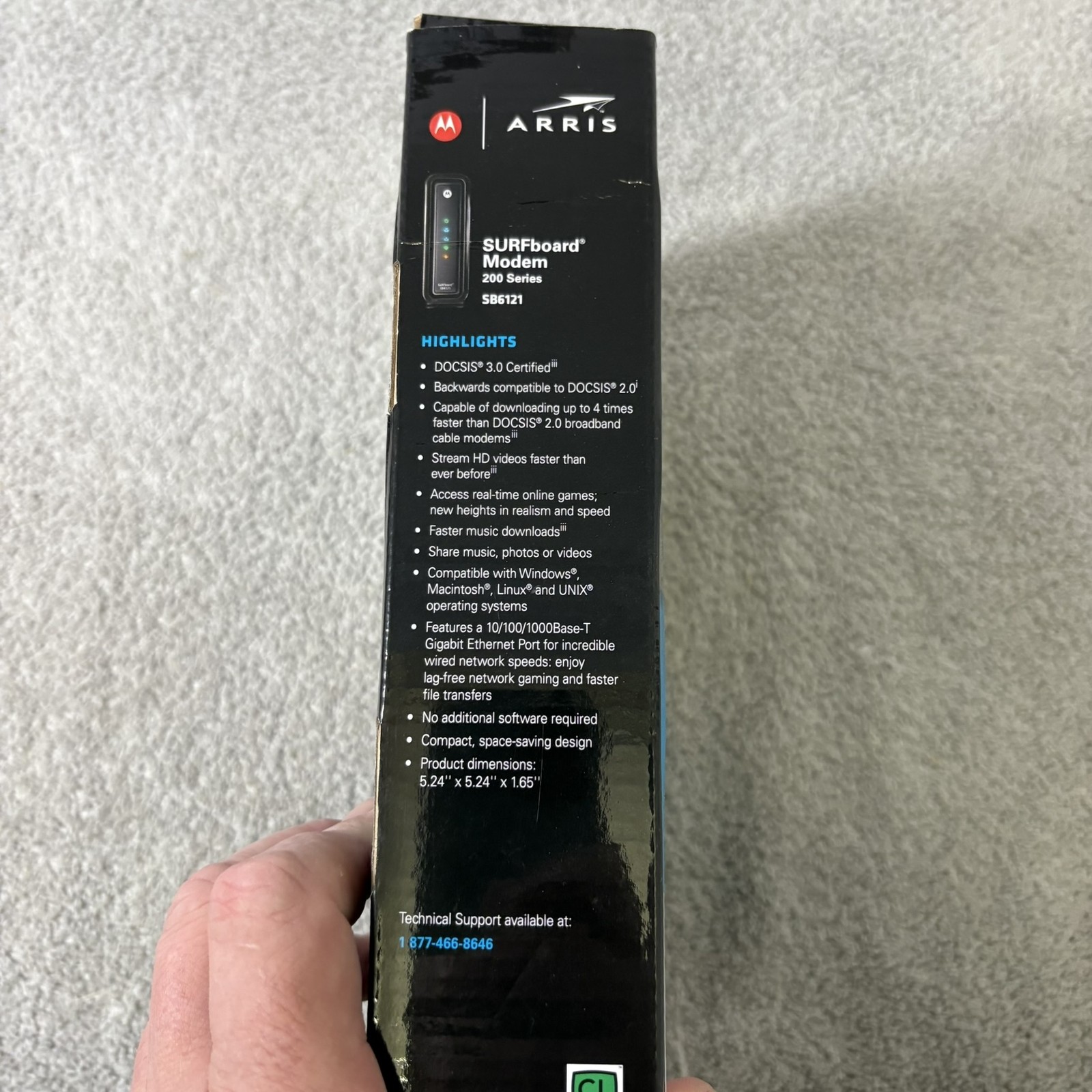 Motorola Arris SURFboard SB6121 DOCSIS 3.0 Cable Modem High Speed Ethernet