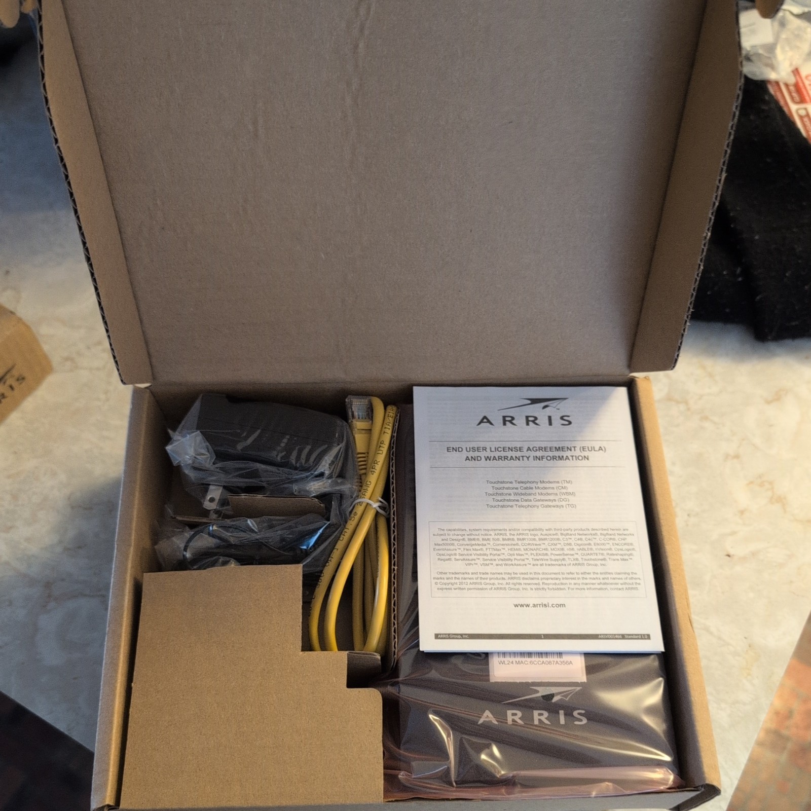 ARRIS ac WiFi 782196 WECB460/NA Touchstone Wireless Ethernet-Coaxial Bridge NEW