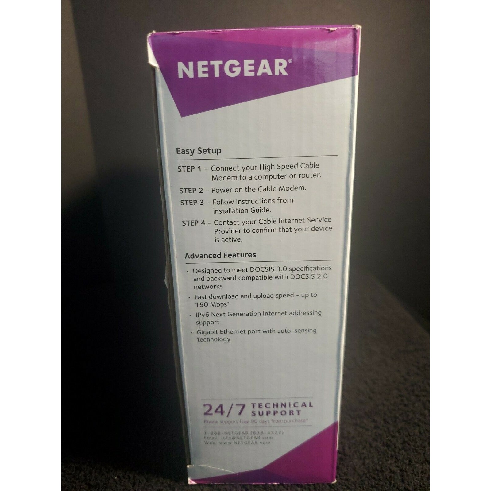 NETGEAR CMD31T-100NAS Cable Modem-New