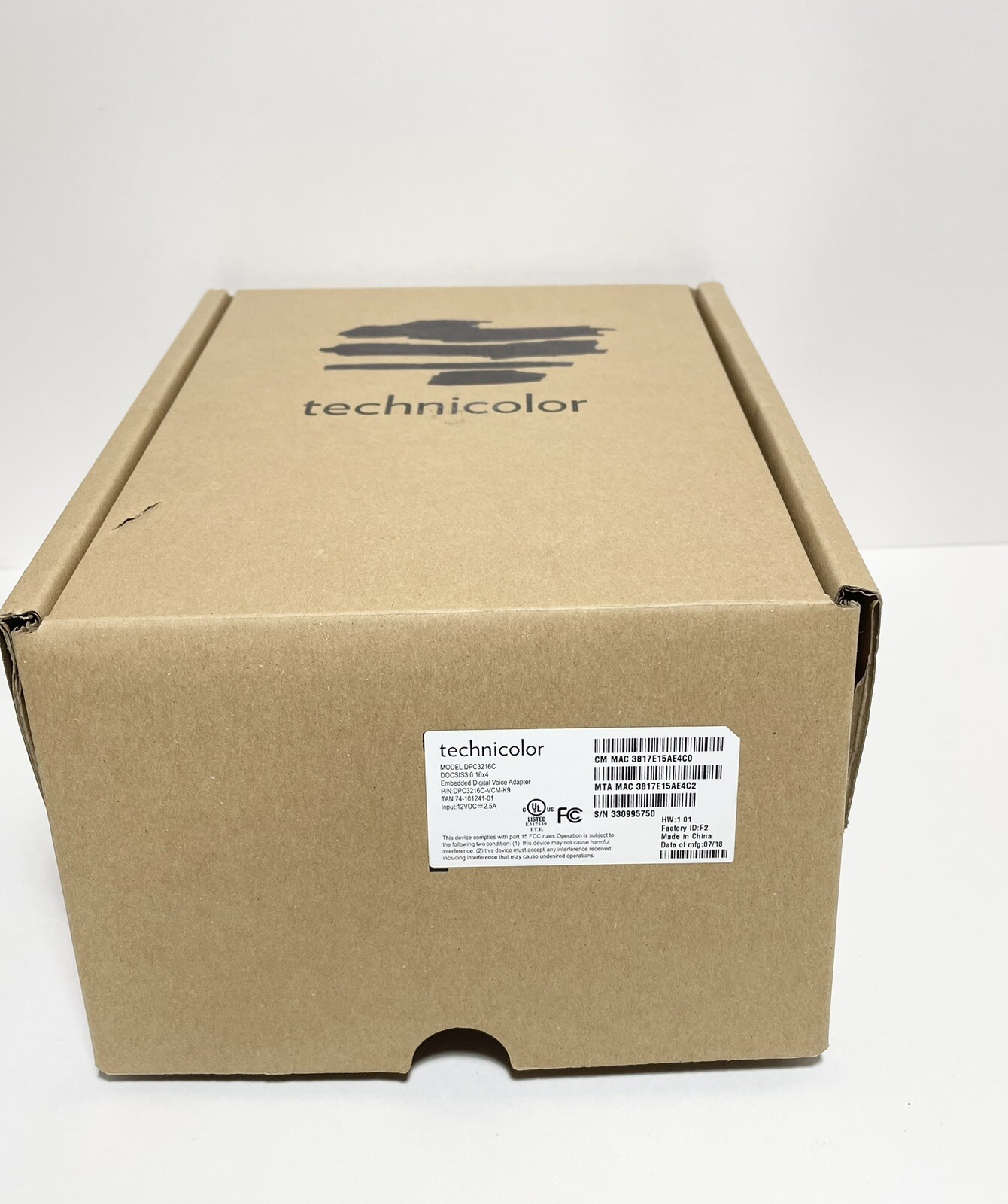 Technicolor DPC3216C DOCSIS 3.0 16×4 Cable Modem Embedded Digital Voice Adapter