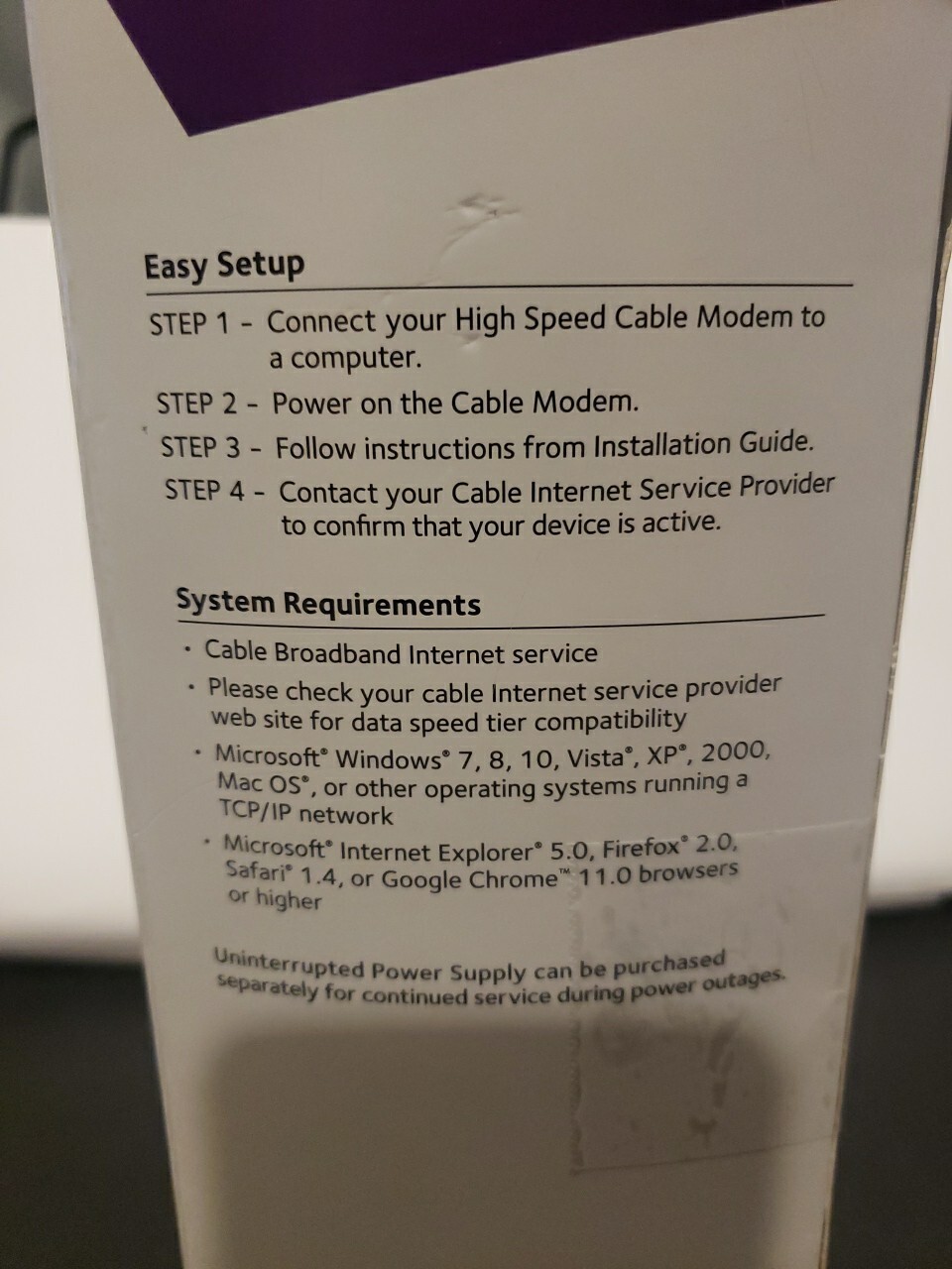 Netgear CM500V 16×4 DOCSIS 3.0 680Mbps High Speed Cable Modem Internet and Voice