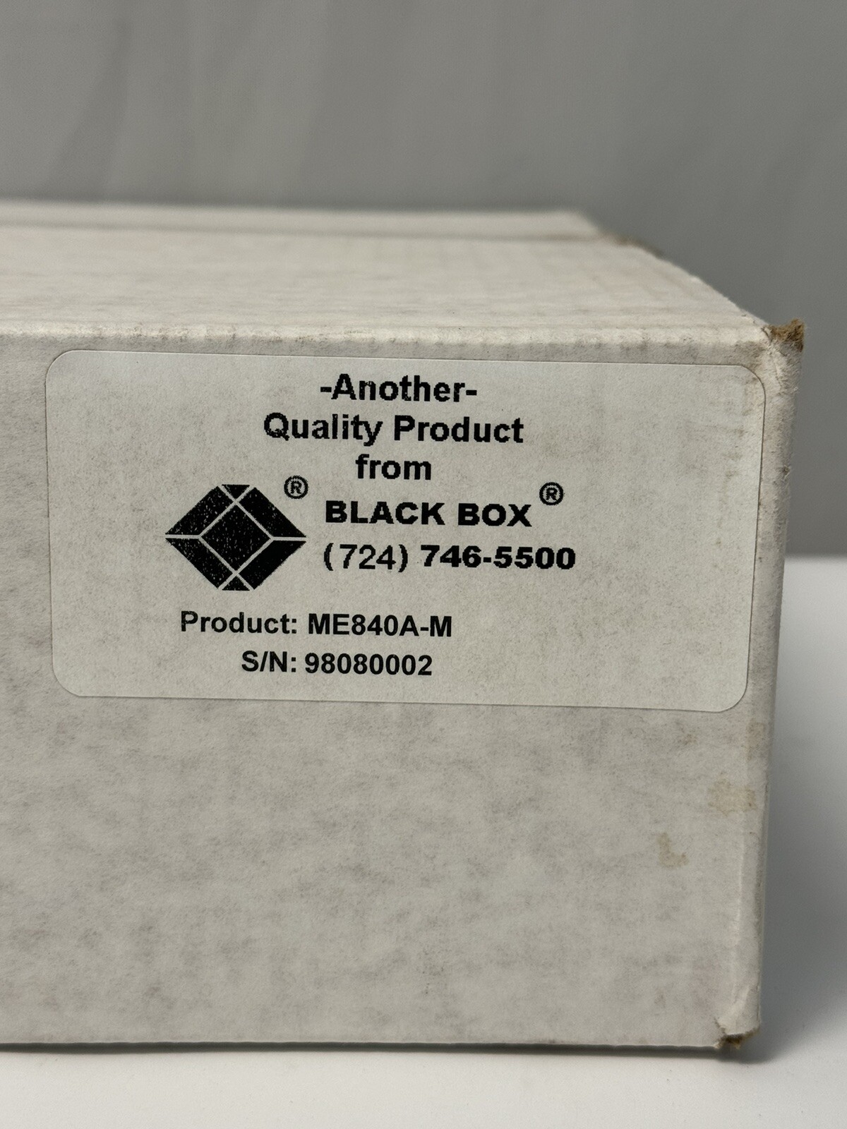 Black Box ME840A-M Black Box 120v-ac 20w Short Haul Modem HSM-FSK (Master) New