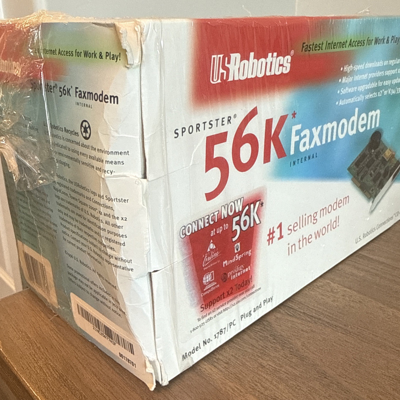 US Robotics Sportster 56K Faxmodem Internal Vintage Model No 1787/PC Plug & Play