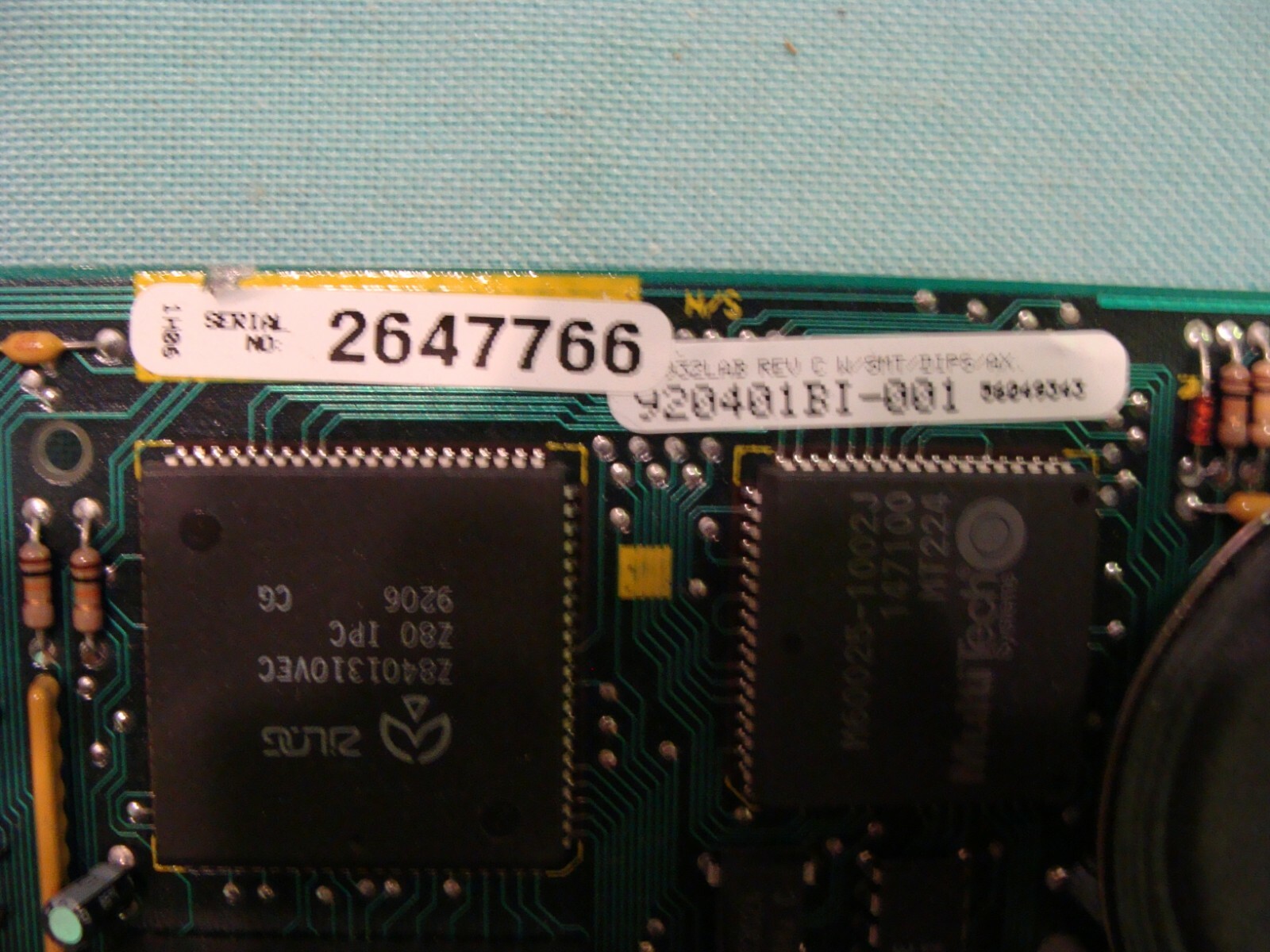 Vintage Multitech Systems MT932LA Rev C1 960 Baud Modem Circuit Board